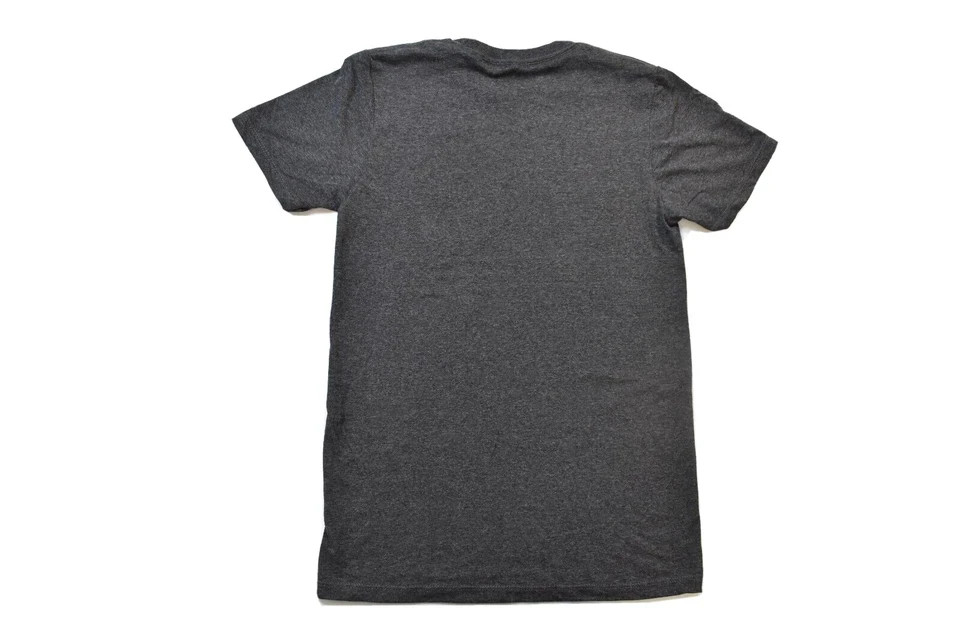 AC/DC Mens AC/DC Distressed Logo Charcoal Heather Shirt New XS-2XL