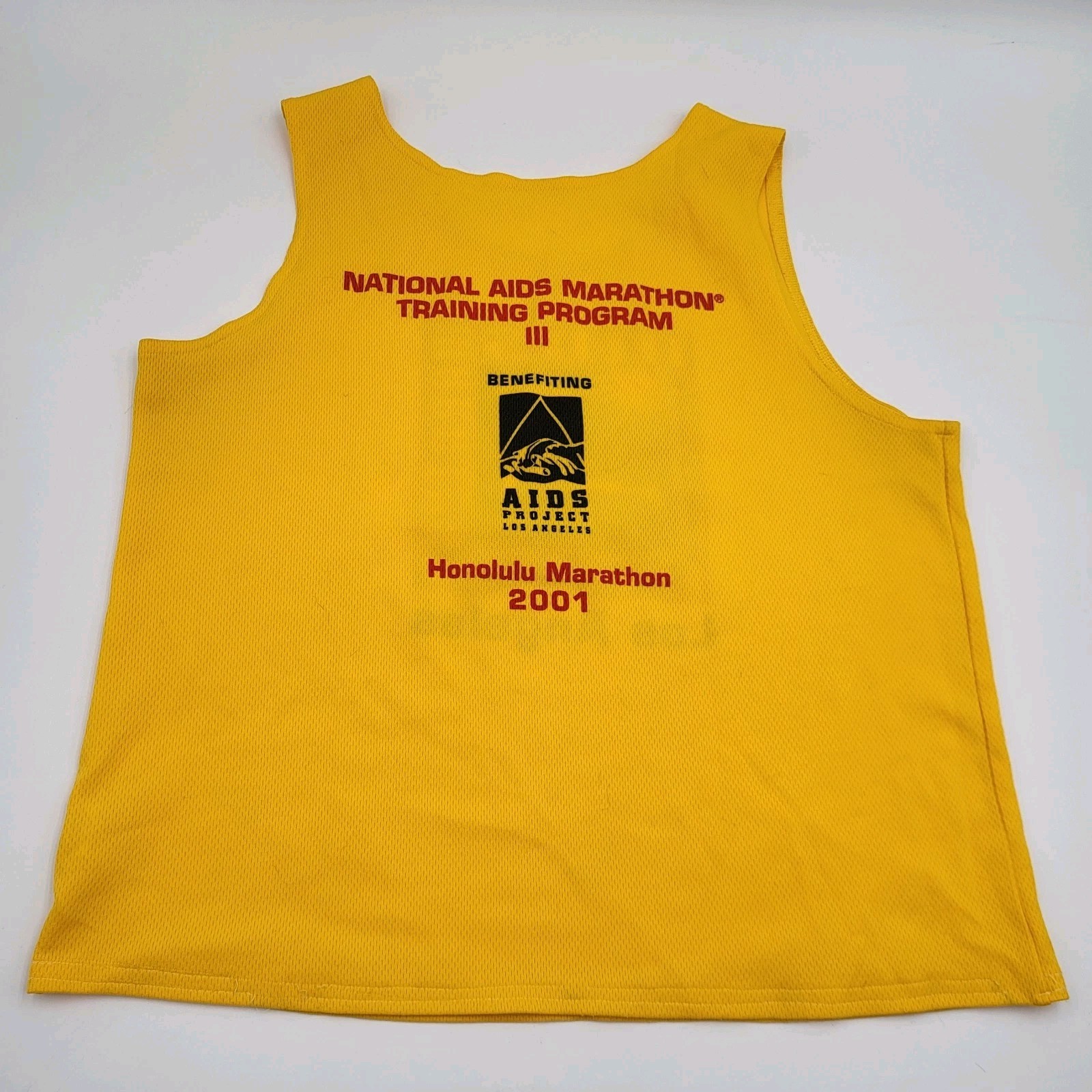 Vintage 2001 Honolulu Marathon Aids Training Program Sleeveless Top Sze M