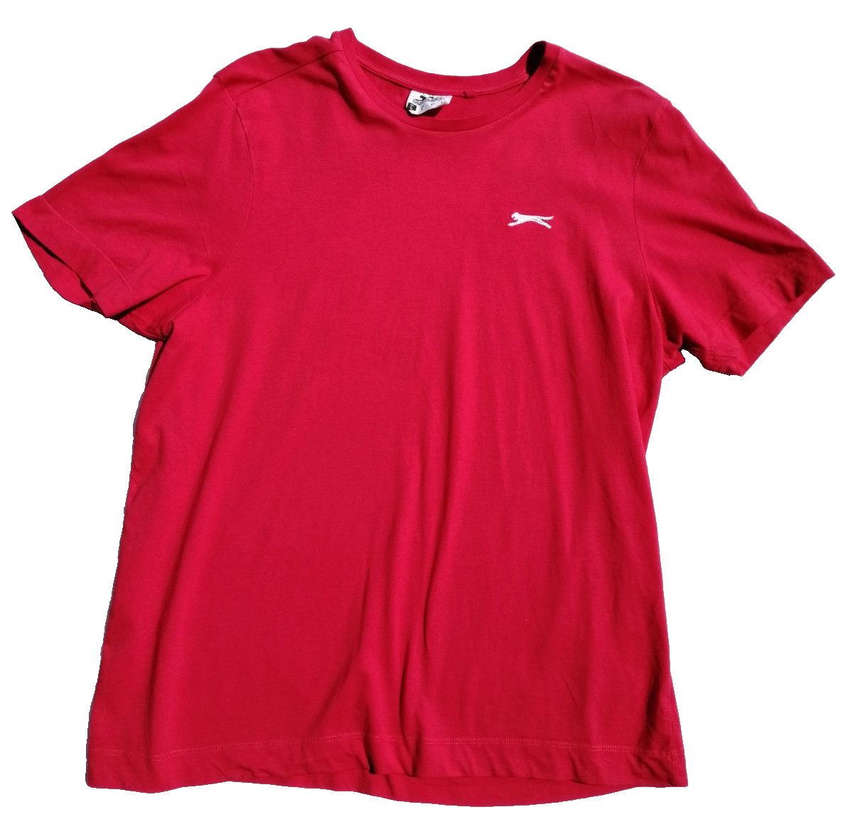 Slazenger Red Shirt Men’s UK Size L Short Sleeve 100% Cotton 100% Cotton Summer