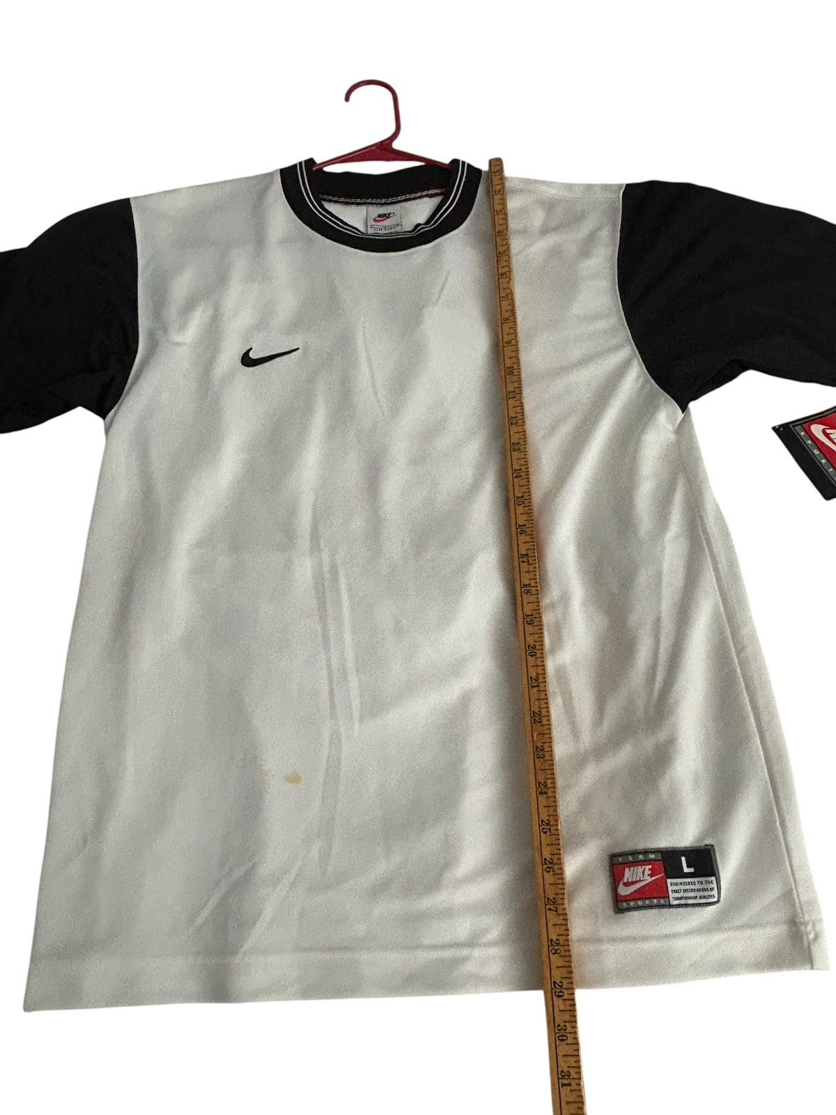 Vintage 90s Nike Team Cheat Swoosh Size L Warmup Gym Training Made In USA NWT