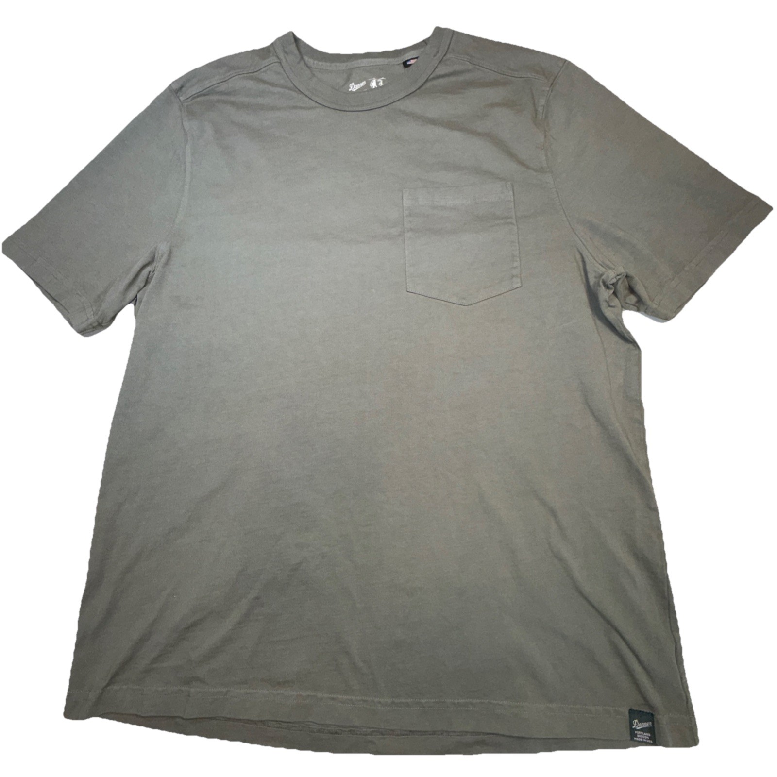 Danner Pocket T Shirt Mens XL Green Outdoor Made In USA Portland Oregon Cotton
