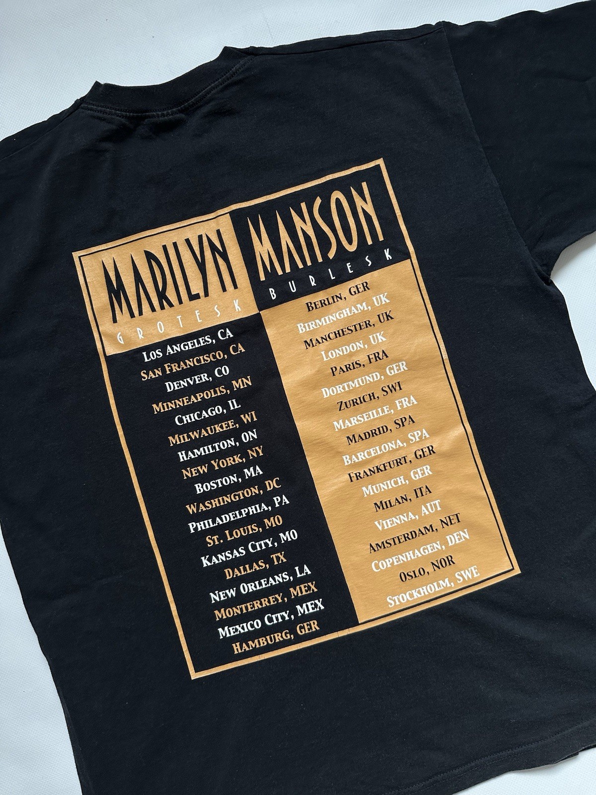 Vintage 2003 Marilyn Manson The Golden Age of Grotesque Burlesque T-Shirt
