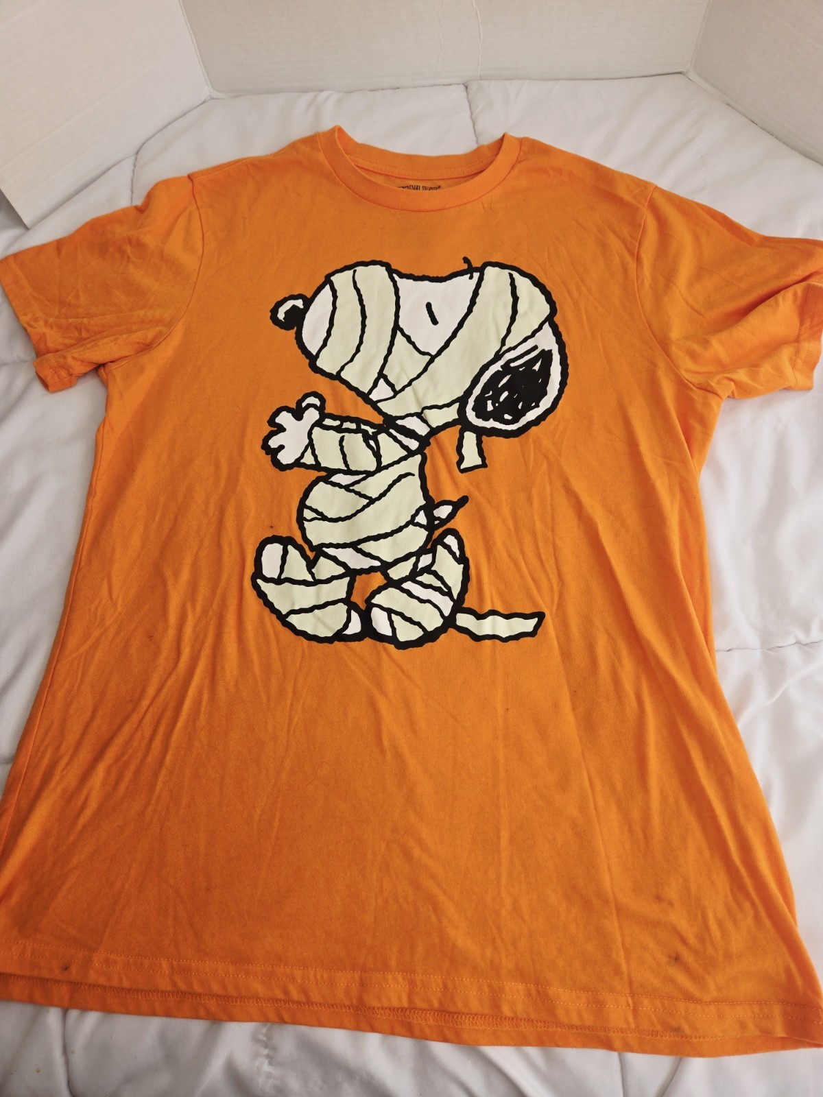 Peanuts Hybrid L Snoopy Mummy Orange cotton Blend Unisex Festive Halloween