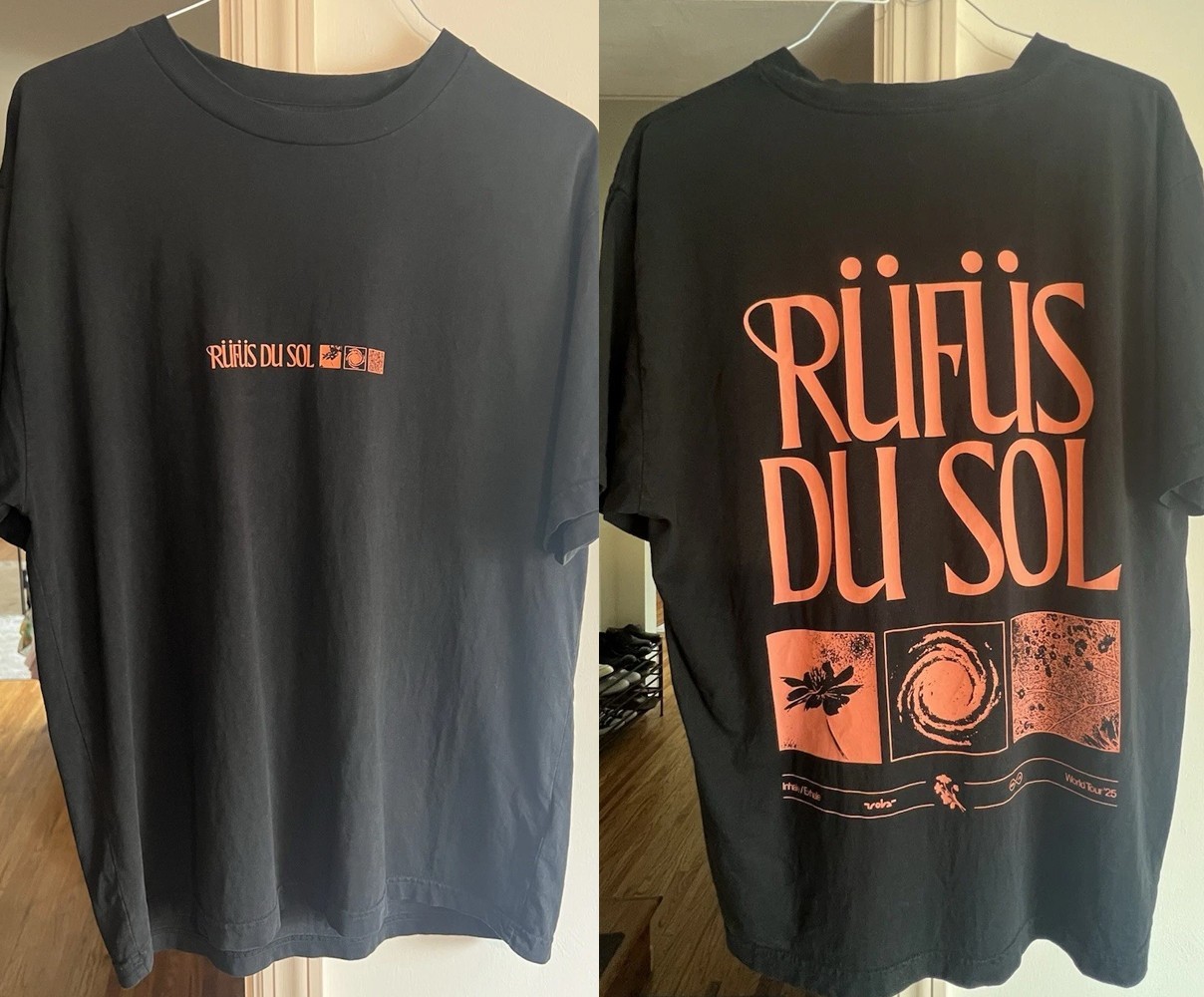 NEW!!! Rufus Du Sol World Tour2025 Concert T-shirt 21D305