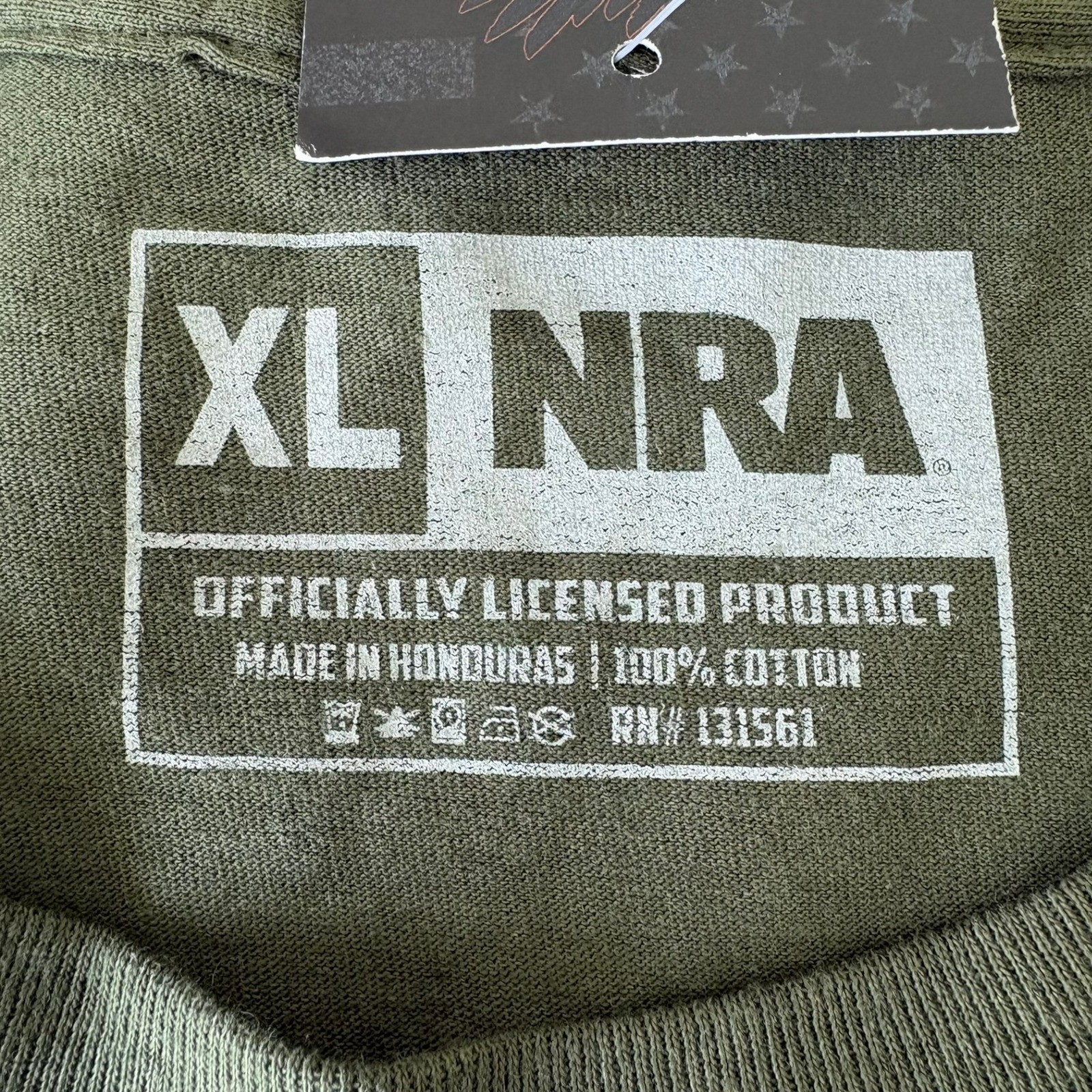 NRA American By Birth Member By Choice Graphic T-Shirt Olive Green XL New