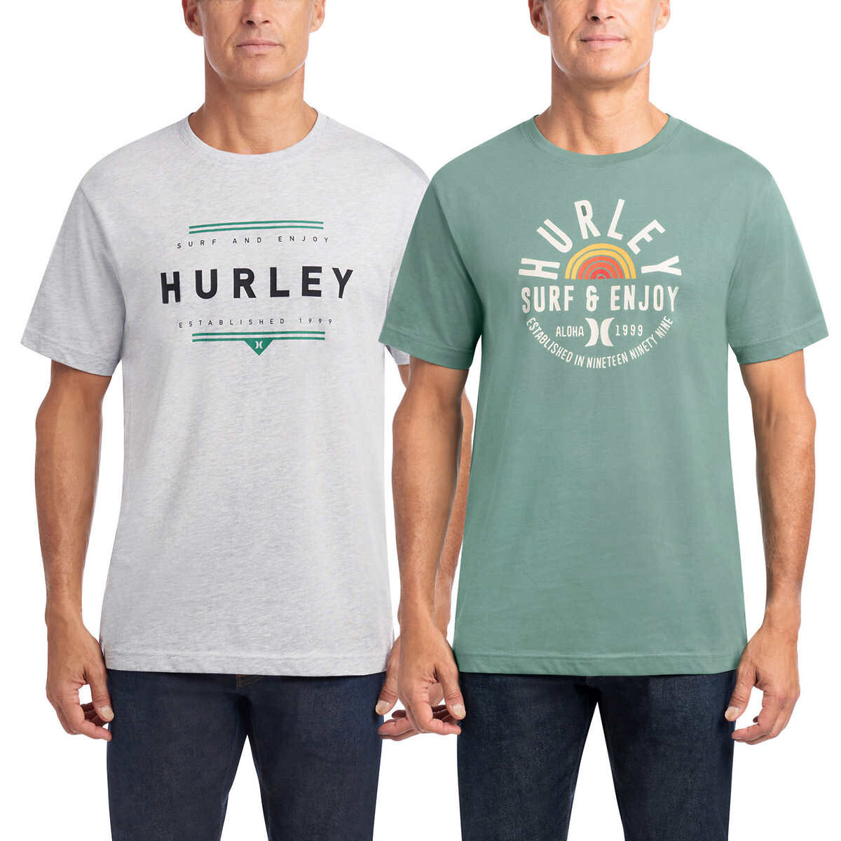 Hurley Men’s Graphic Tee, 1 or 2-Pack