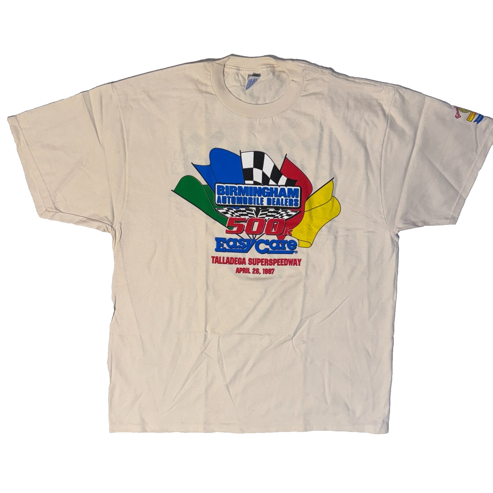 Vintage 1997 Birmingham Automobile Dealers Racing Easy Care Tshirt – 2XL