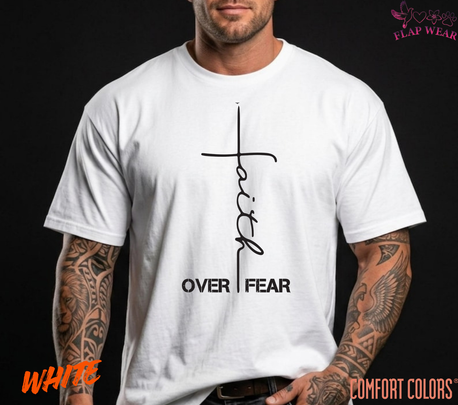 Unisex Faith Over Fear Chri T-Shirt, Men T shirt,Women T shirt Gift Religion Top