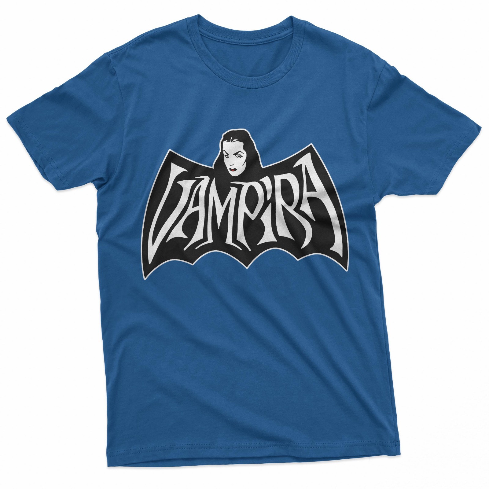 Gothic Bat Wing Crest Lady Retro Horror Art T-Shirt