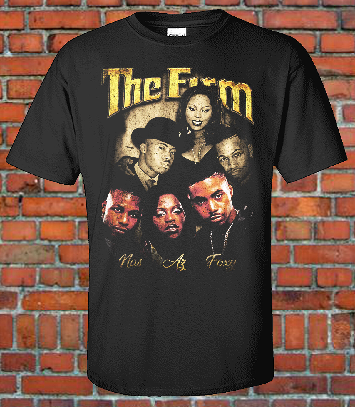 The Firm 90s Style Bootleg Vintage Rap Tee Hip-Hop Classic EXCLUSIVE