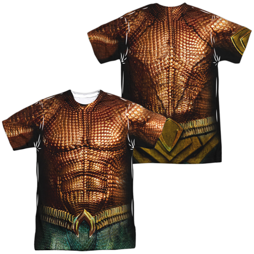 Aquaman Movie Uniform Unisex Adult Halloween Costume T Shirt, S-3XL