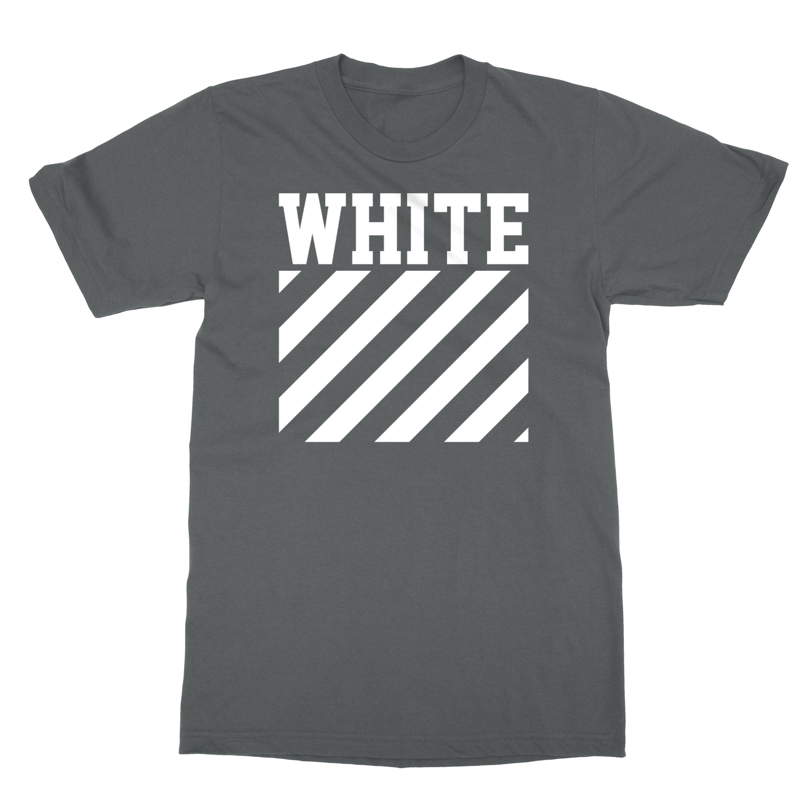 2019 New WHITE Graffiti Fashion Show Clothing Trends Men’s T-shirt