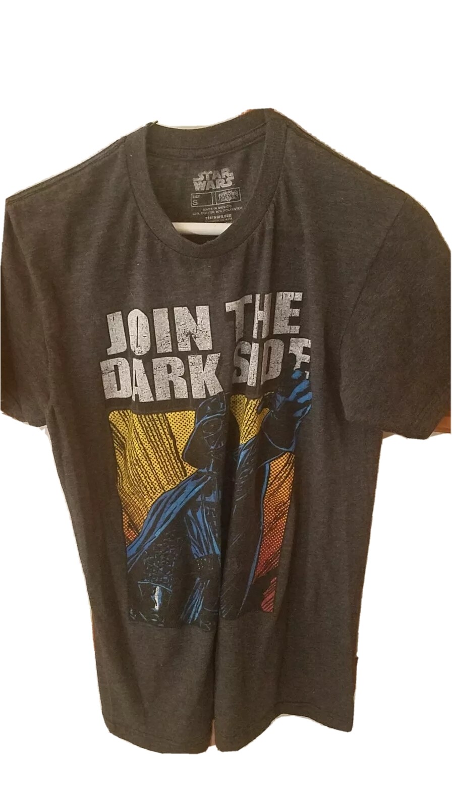 Star Wars Join The Dark Side Darth Vader Size Small Dark Gray T-Shirt