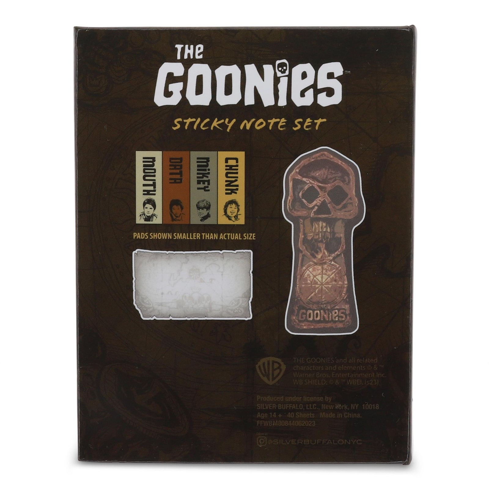 The Goonies “Never Say Die” Treasure Map Sticky Note and Tab Box Set
