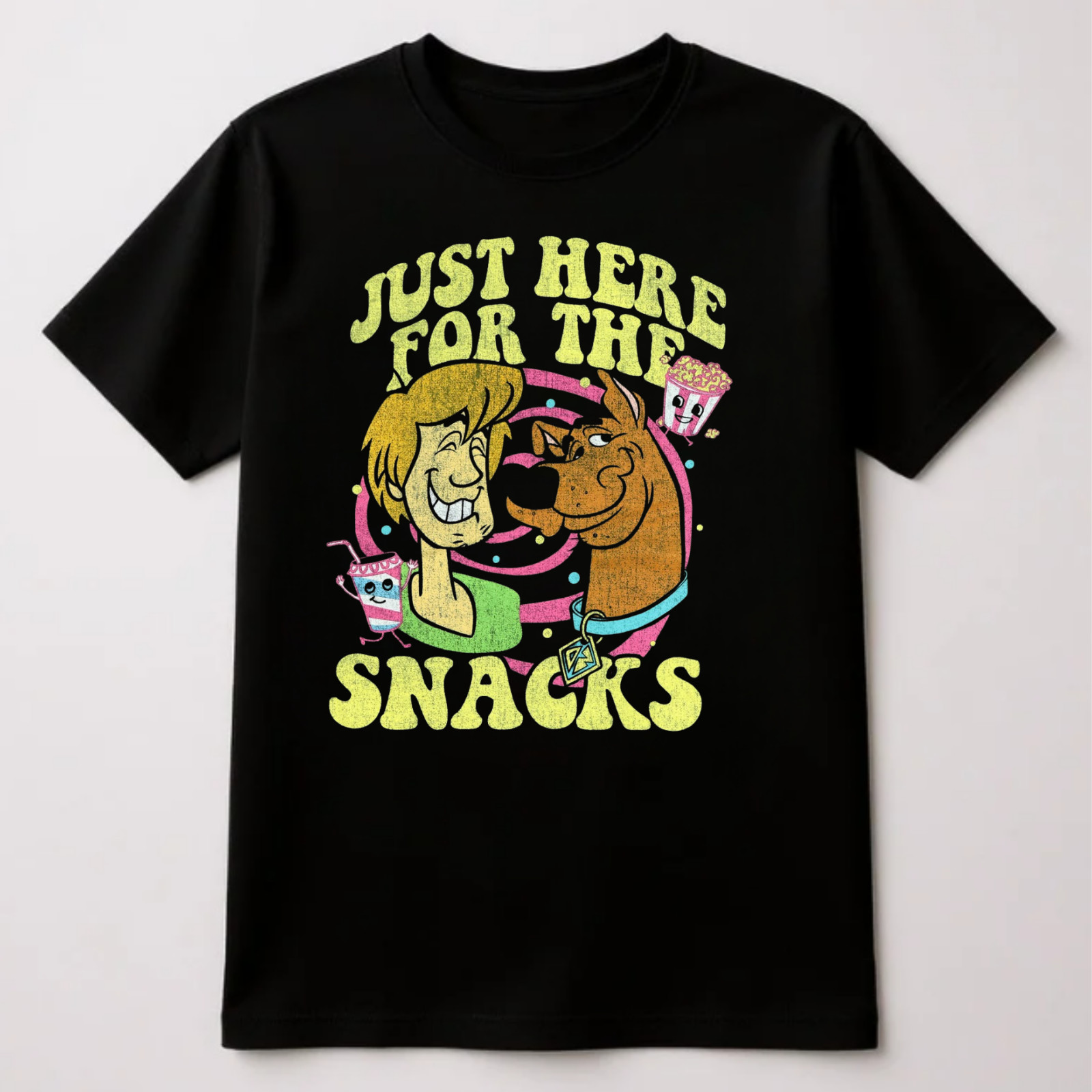 Scooby Doo Just Here For The Snack T-shirt All size S-5XL Unisex Tee