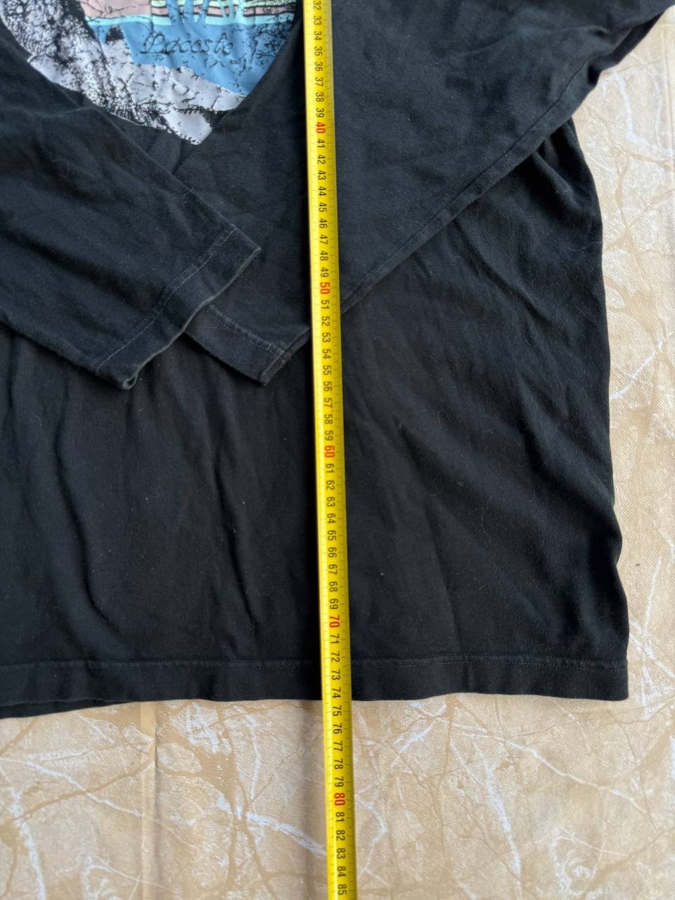 Lacoste Men’s Long Sleeve Graphic T-Shirt Size 7 XL XXL Black Crocodile Print