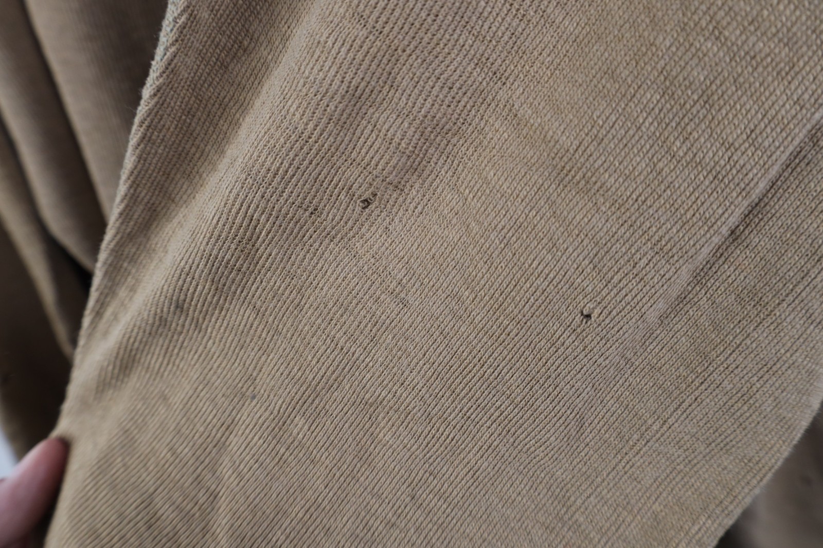 Vtg USGI Mens XL Thrashed Wool Blend Ribbed Knit Henley Undershirt T-Shirt USA