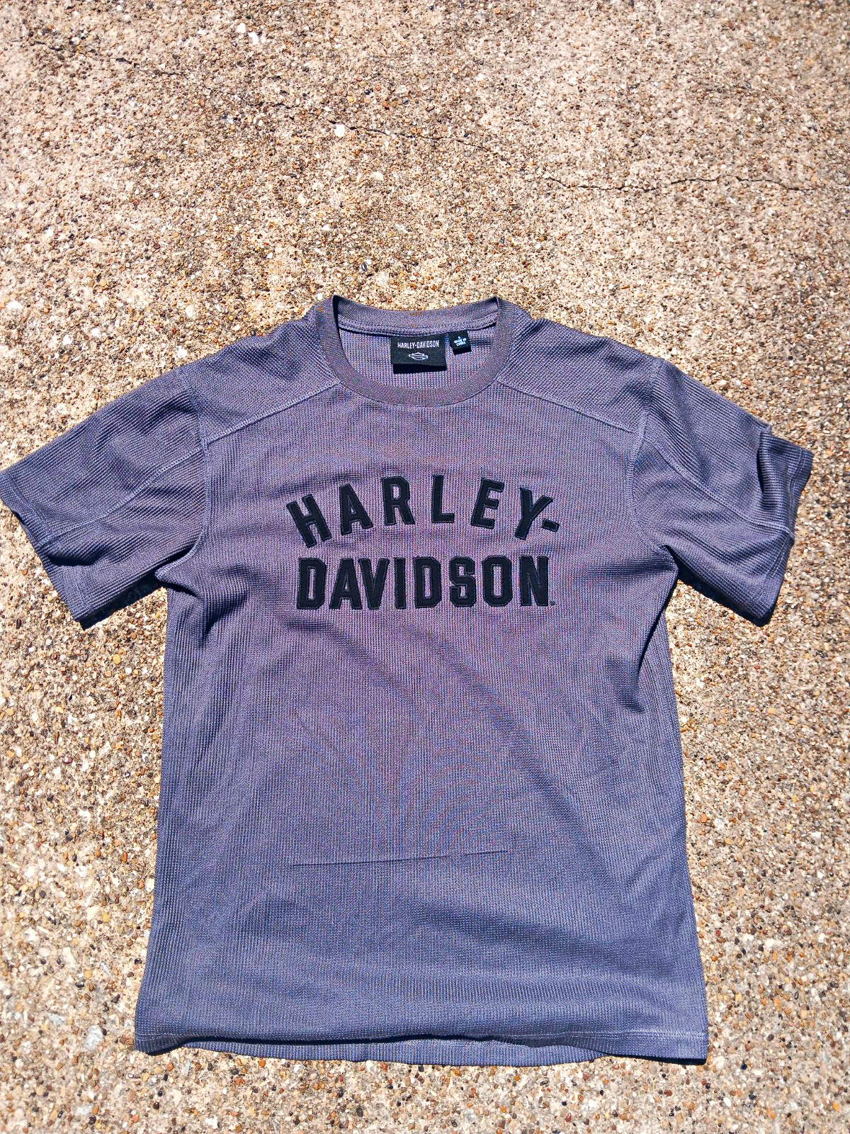 Harley-Davidson Men’s S Gray Short Sleeve Crew Neck Logo Stretch T-Shirt