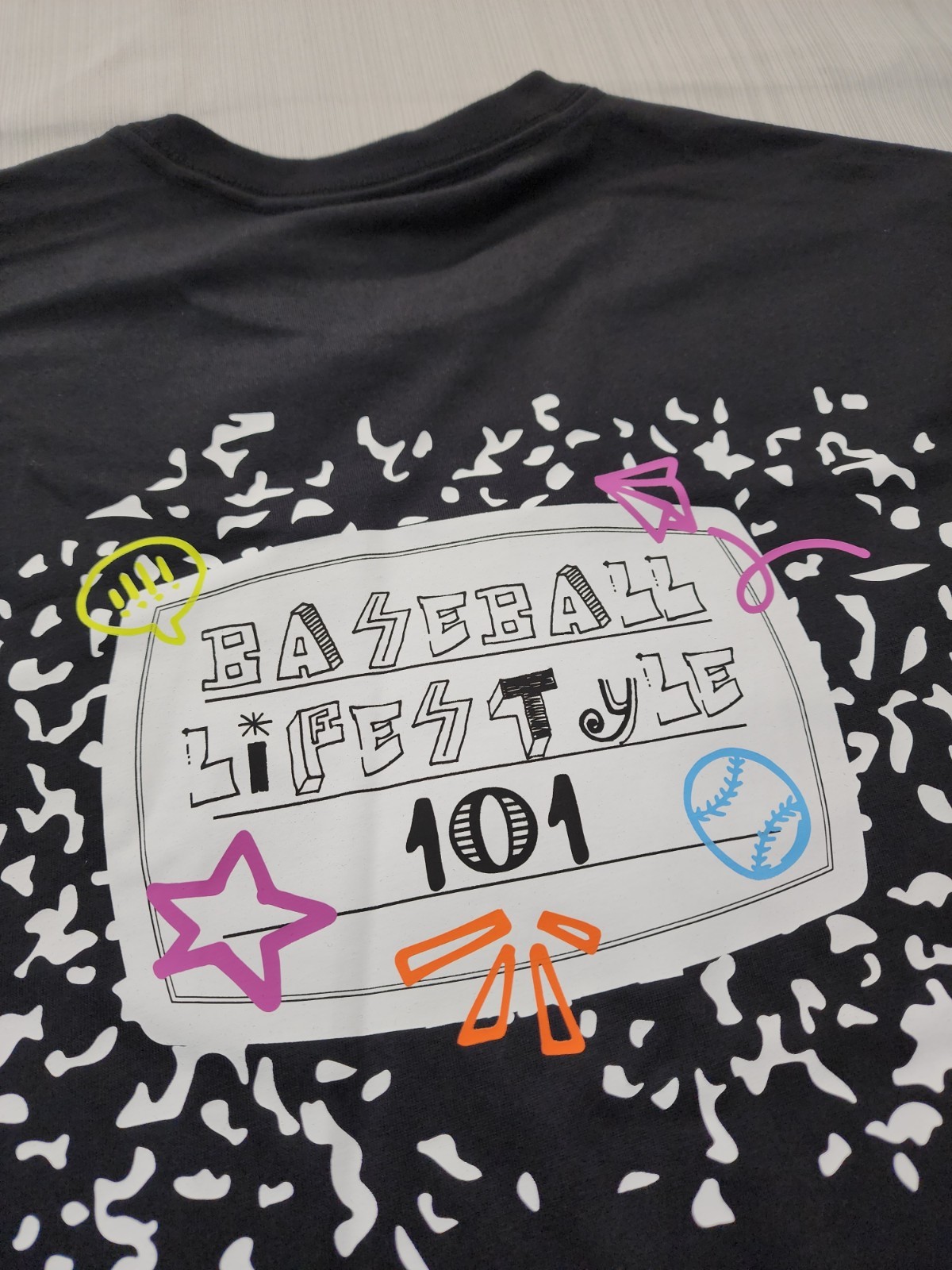 New Mens Baseball Lifestyle 101 Composition TShirt Tee Sz Medium