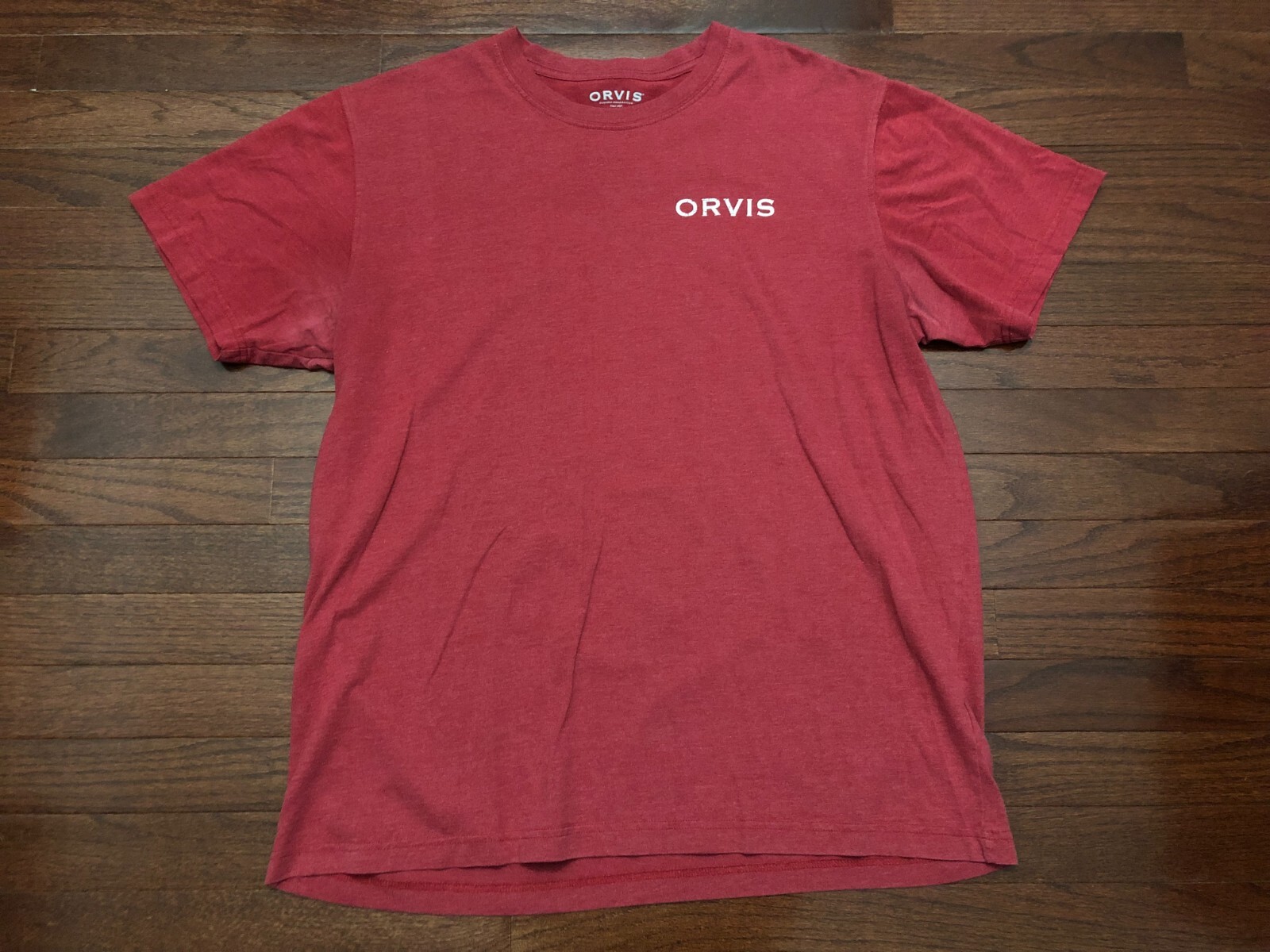 ORVIS CLASSIC COLLECTION T SHIRT MENS LARGE RED FLY FISHING SPORTING GOODS L