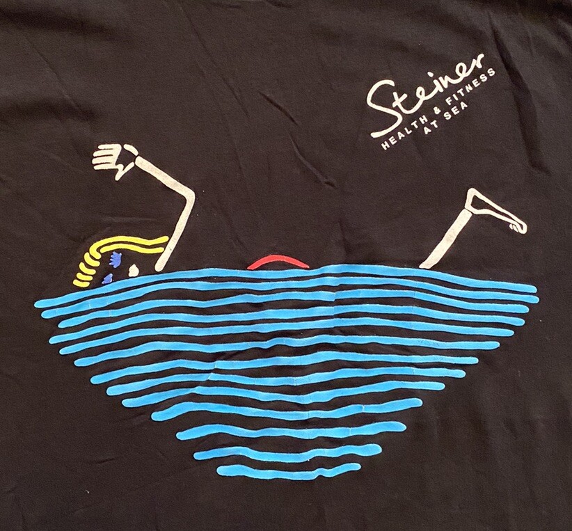 VTG Steiner Health & Fitness at Sea Swimmers Aquatic T Shirt XL Single Stitch