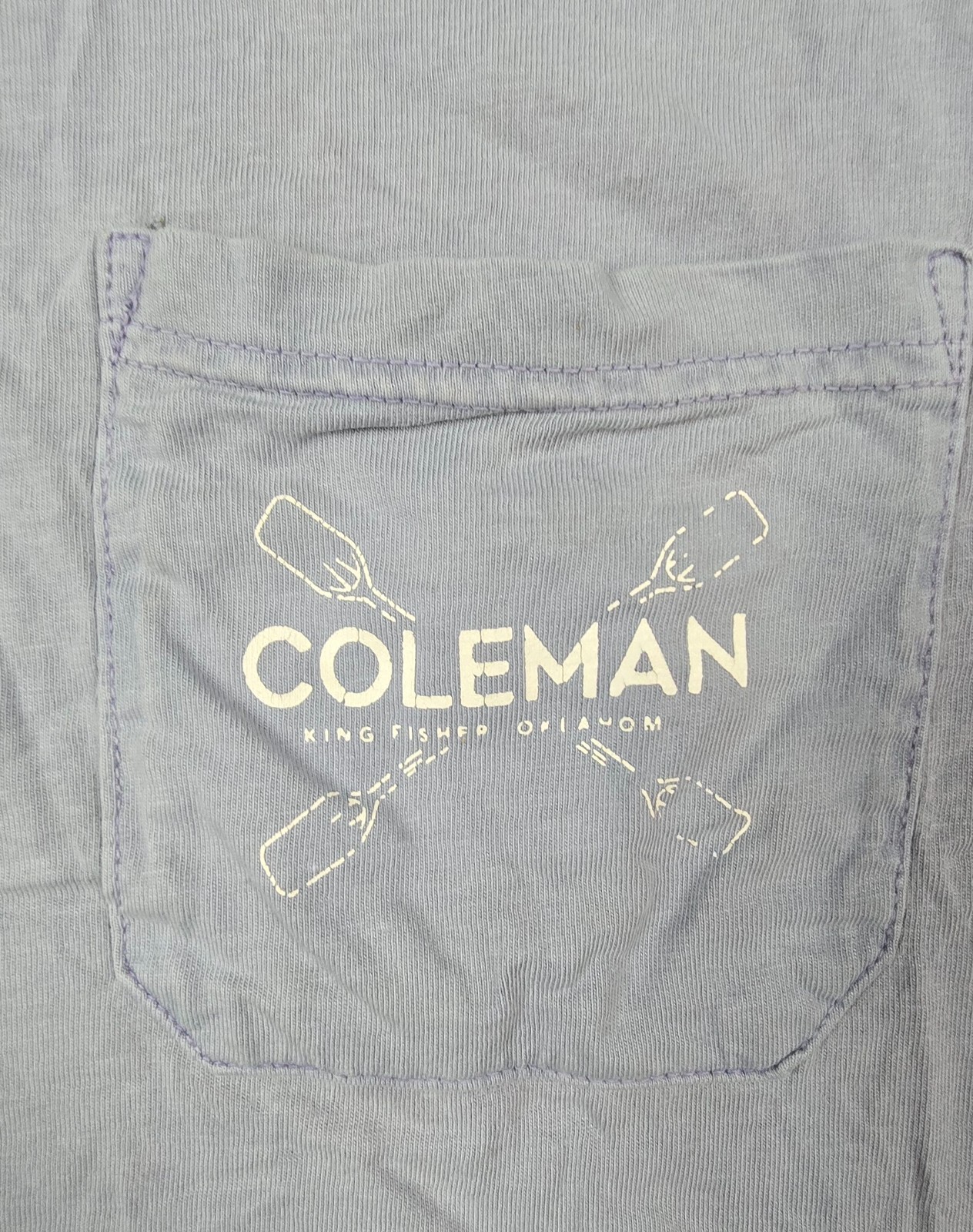 Coleman The Outdoor Company T Shirt Mens Large 100% Cotton Distressed Classic