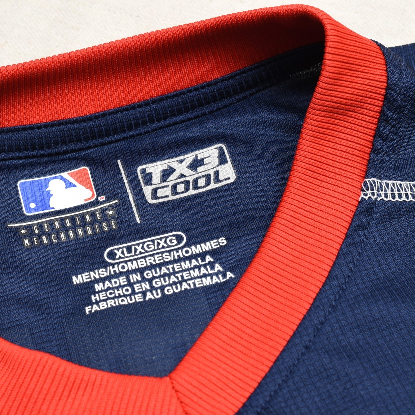 MLB Men’s Tee Jersey Polyester Multicolor Size XL Red Sox Betts #50 Baseball