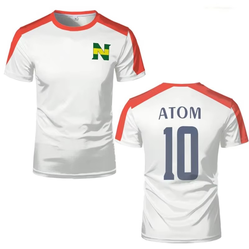 Captain Tsubasa Custom Sports Cosplay Top – Anime Football Jersey Tee