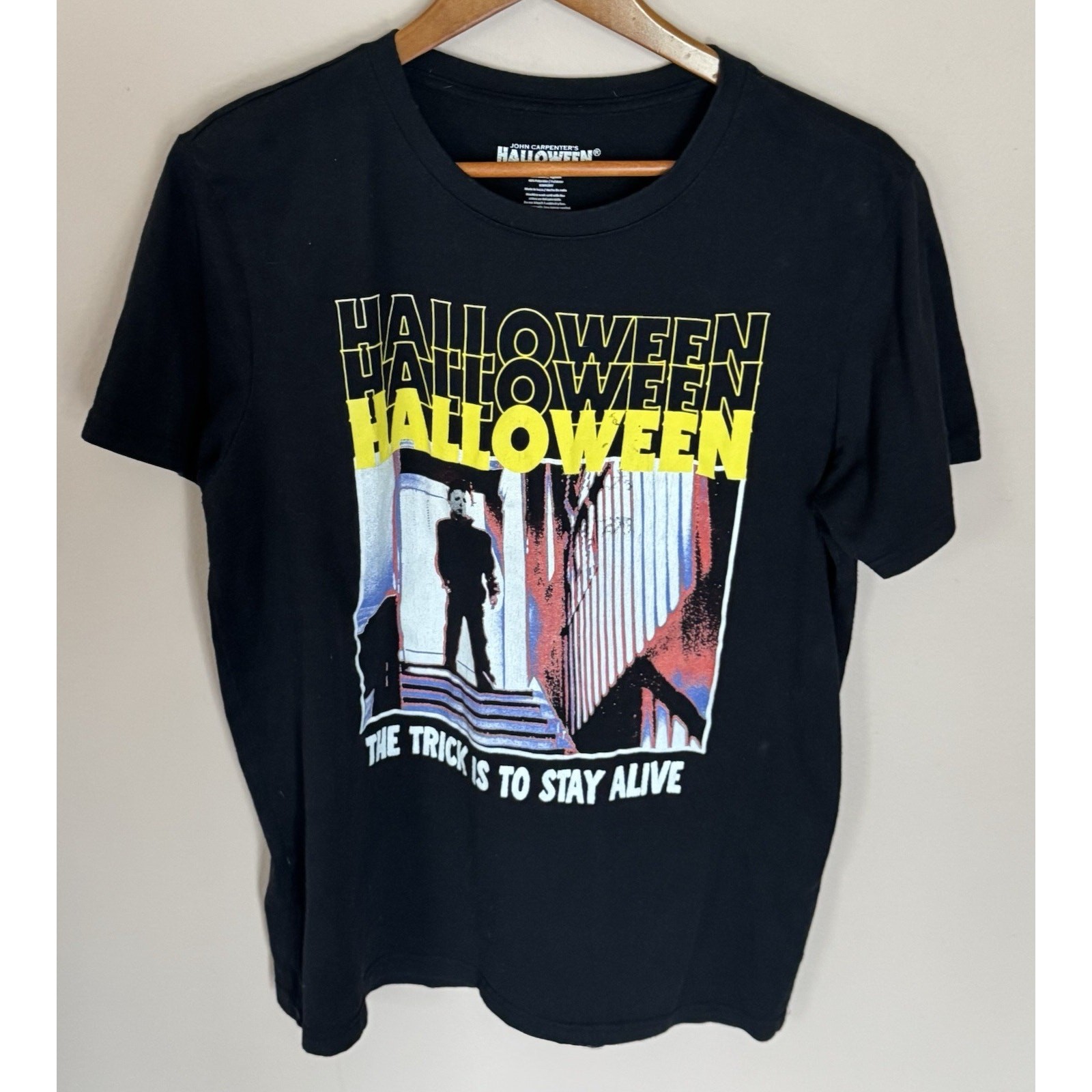 Official Halloween Horror Movie T Shirt Black Large