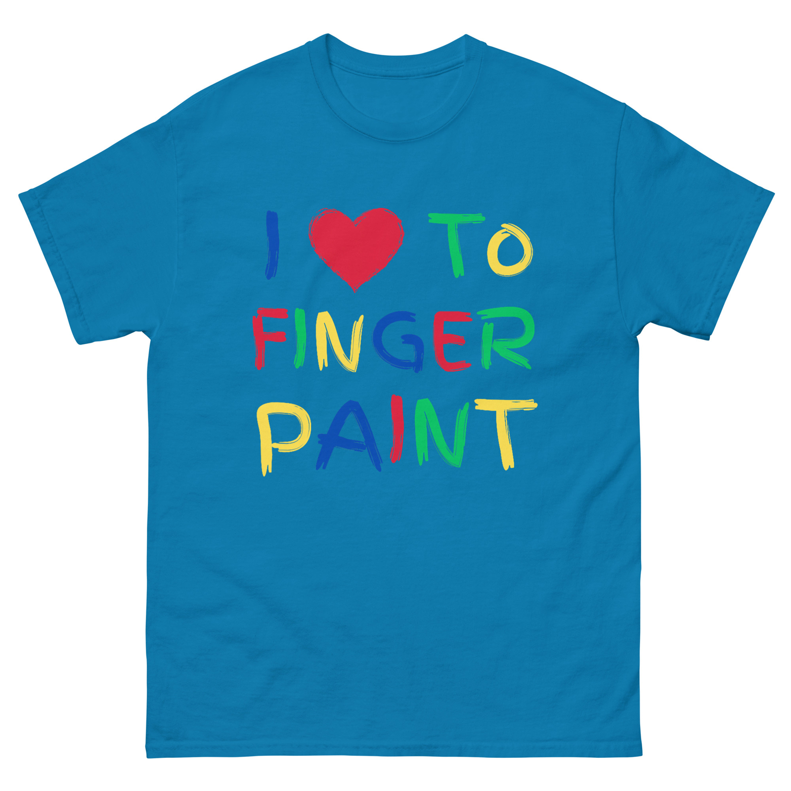 I Love To Finger Paint Couple Valentine day Cute Heart love T-Shirt