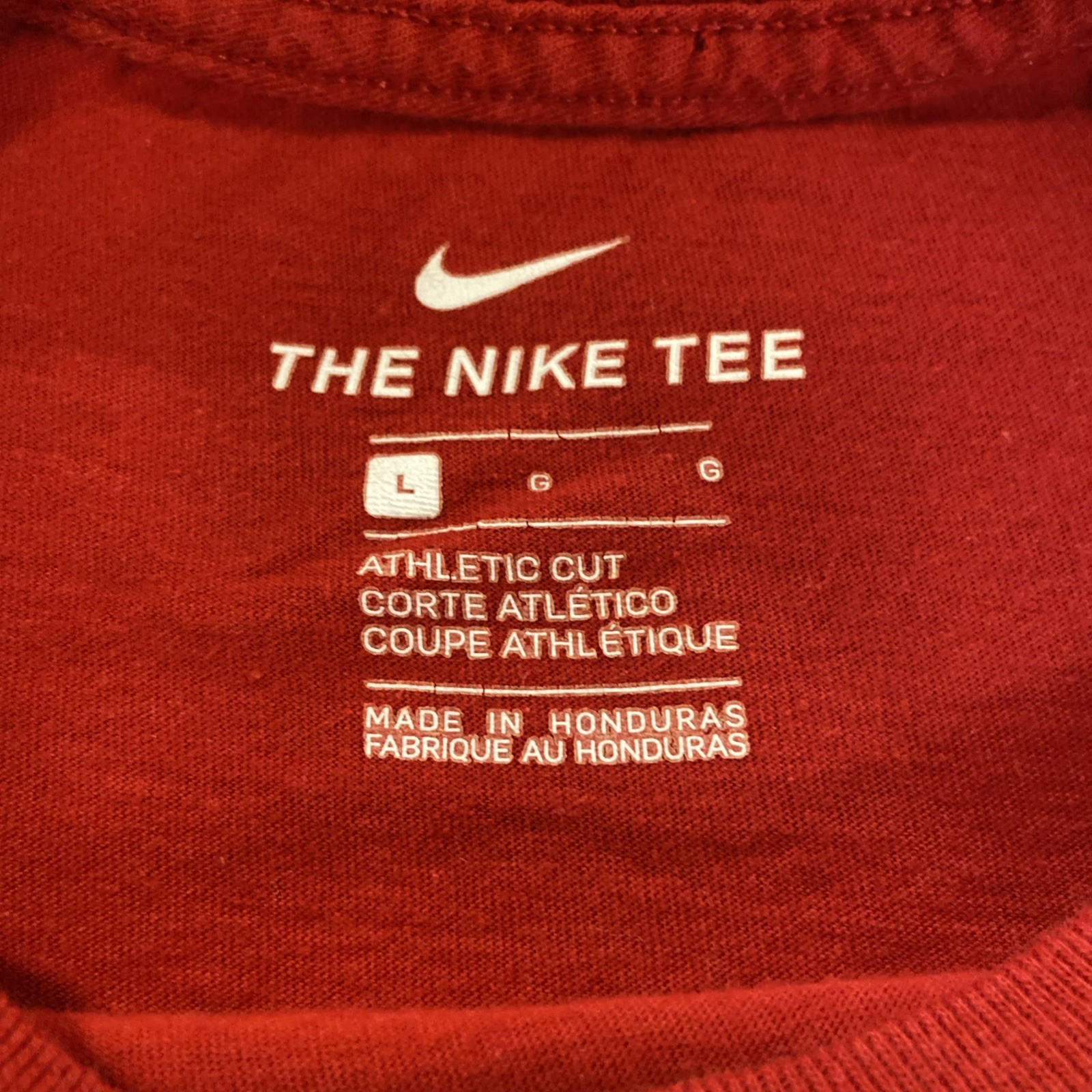 Nike Tee Red Men’s Active Wear Just Do It Swoosh Athletic Workout Gym T-Shirt