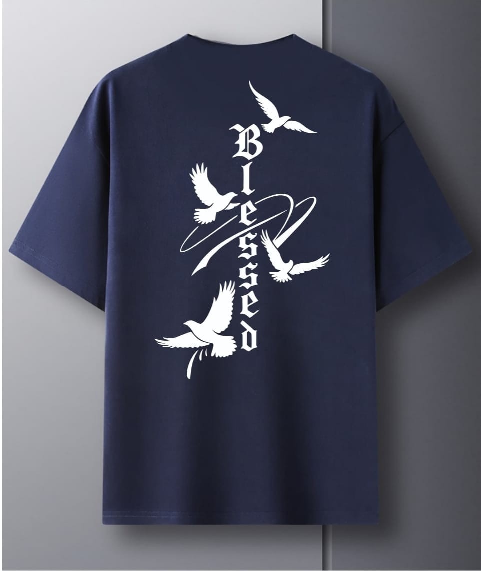 Sebashley Blessed T-shirt 100% Thick Cotton in Various Sizes High Quality SB