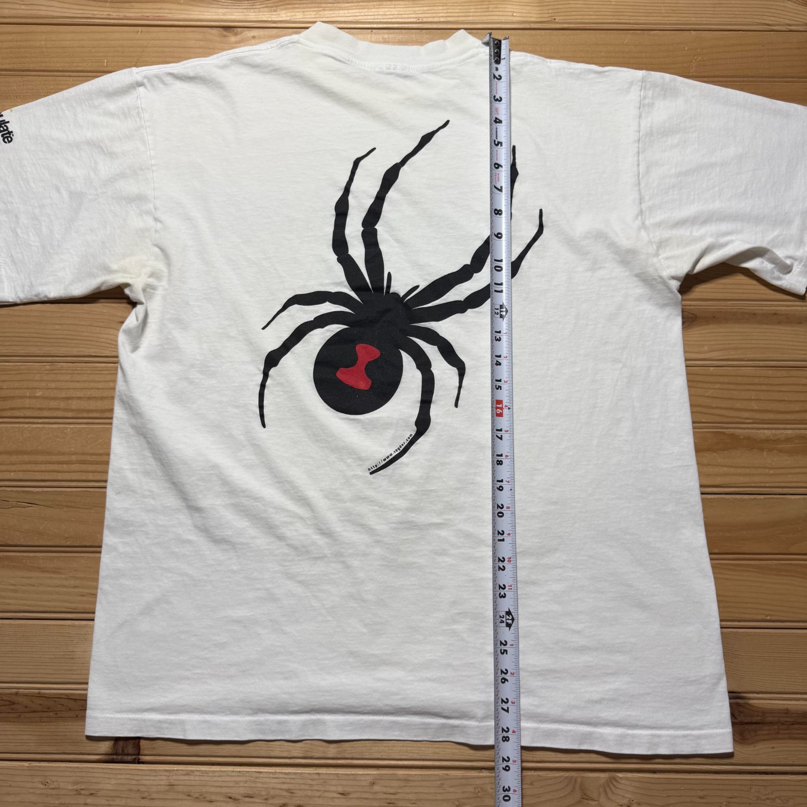 Vintage 90s Spyder Competition for the Elements Black Widow Graphic Shirt Large
