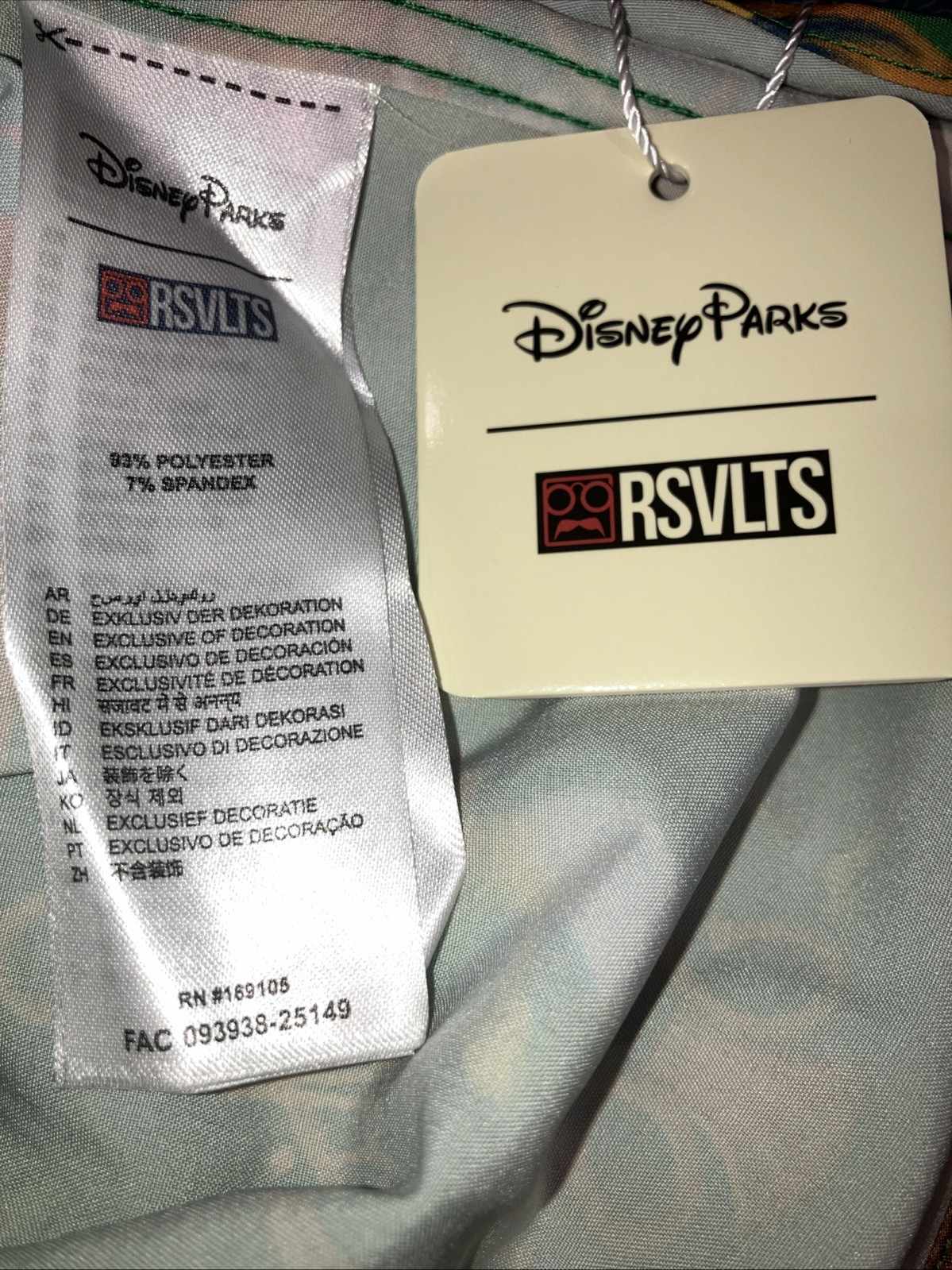 NWT New Mens LARGE Disney Parks RSVLT Enchanted Tiki Room Button Down Shirt