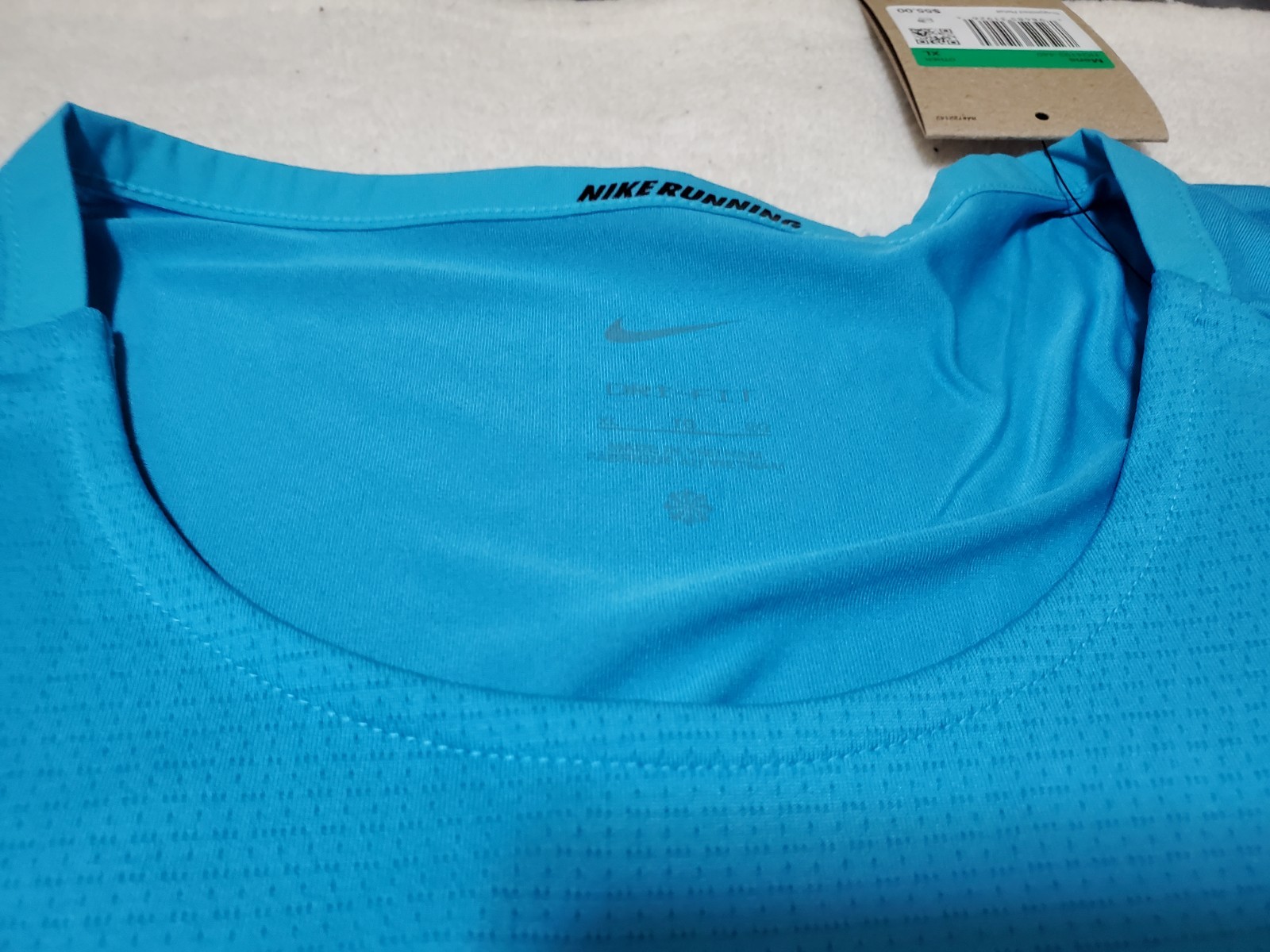 NIKE RUNNING T-SHIRT BLUE DRI-FIT MENS XL X-LARGE CHICAGO MARATHON BOA 2025 NEW