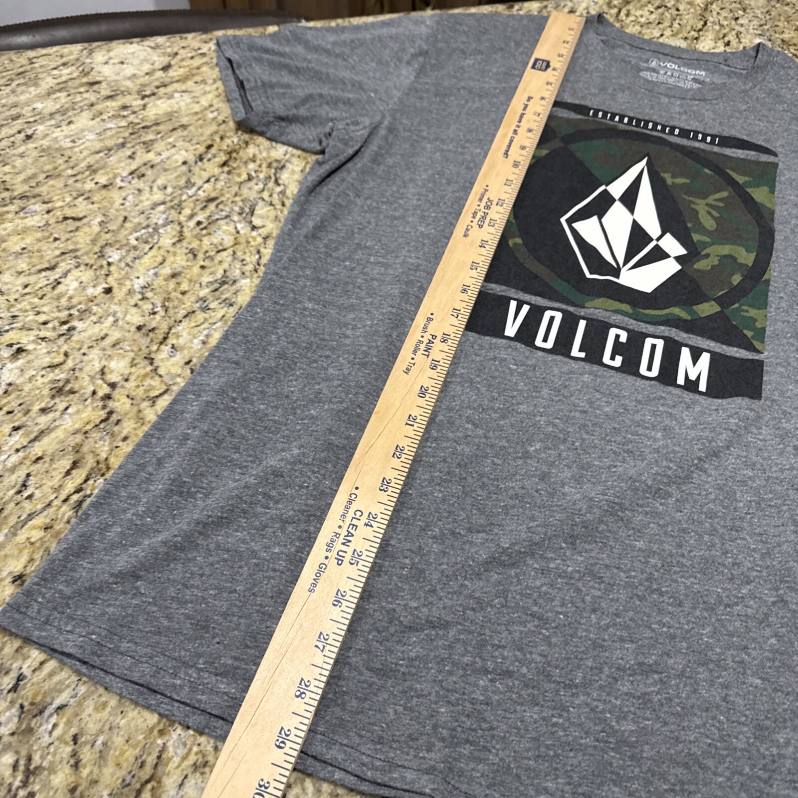 Volcom Stone Clothing Douglas short sleeve heather grey XL Preowned Cpix