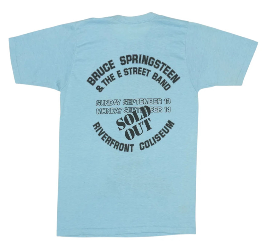 1981 Bruce Springsteen Riverfront Concert Shirt