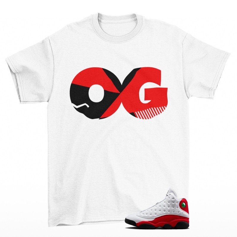 OG Sneaker Shirt White to Match Jordan 13 Chicago 414571-102