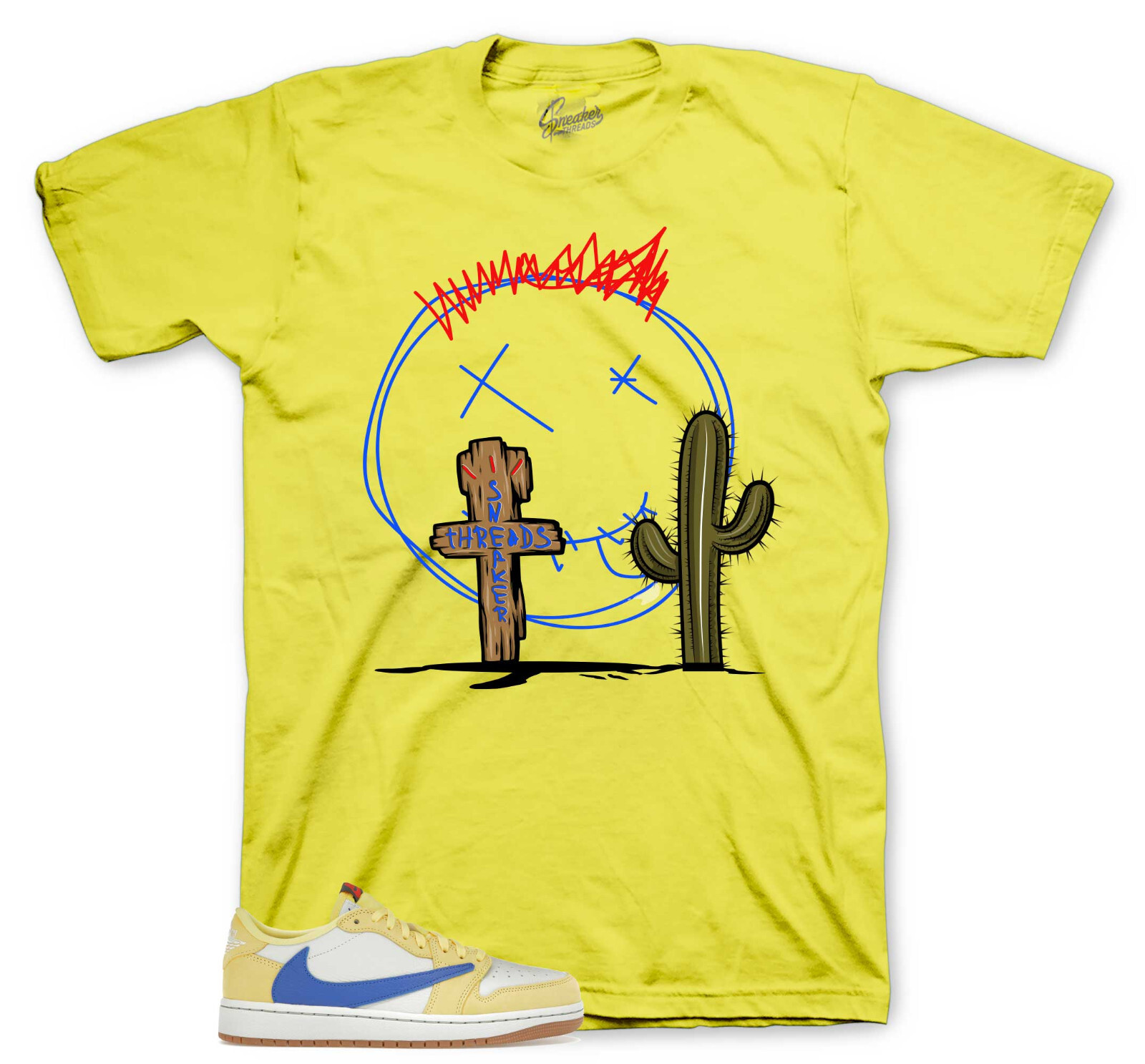 Sneaker Tees To Match Jordan 1 Canary Yellow Travis Scott – ST Cactus T-shirt