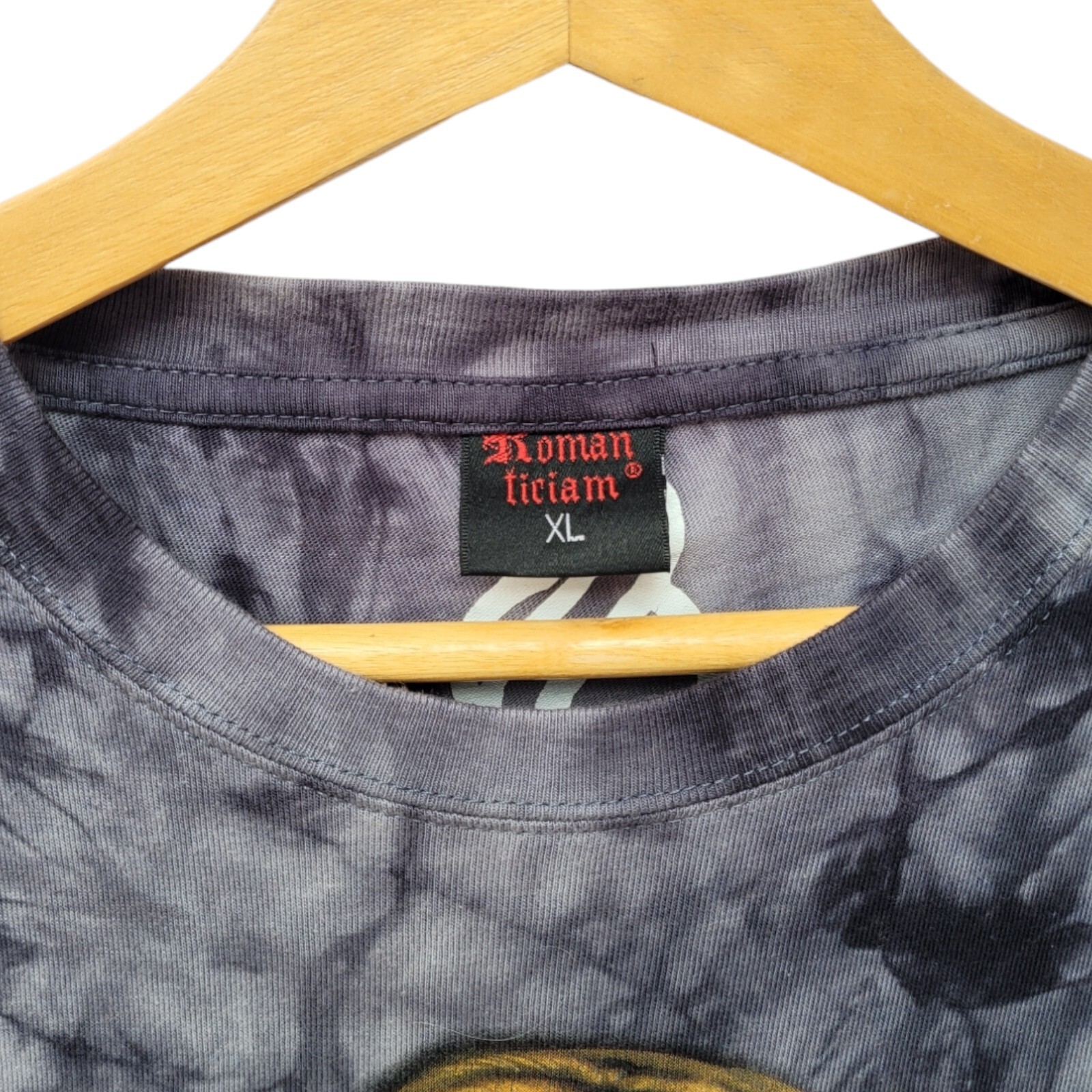 Retro Tiger Tye Dye T-Shirt Animal Print – Size M