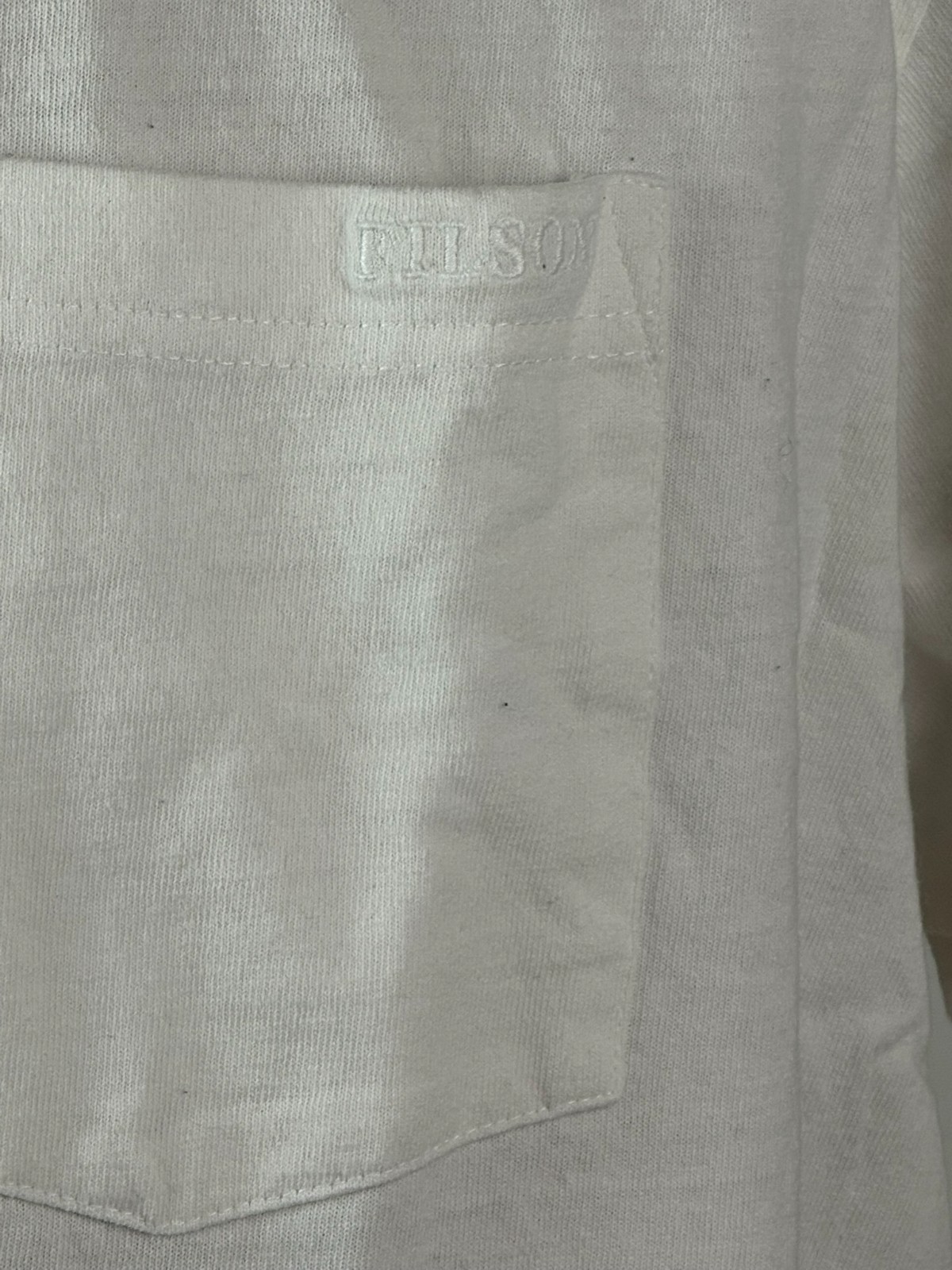 Filson Outfitter Solid Pocket T-Shirt Dark White Short Sleeve Cotton Mens XXL