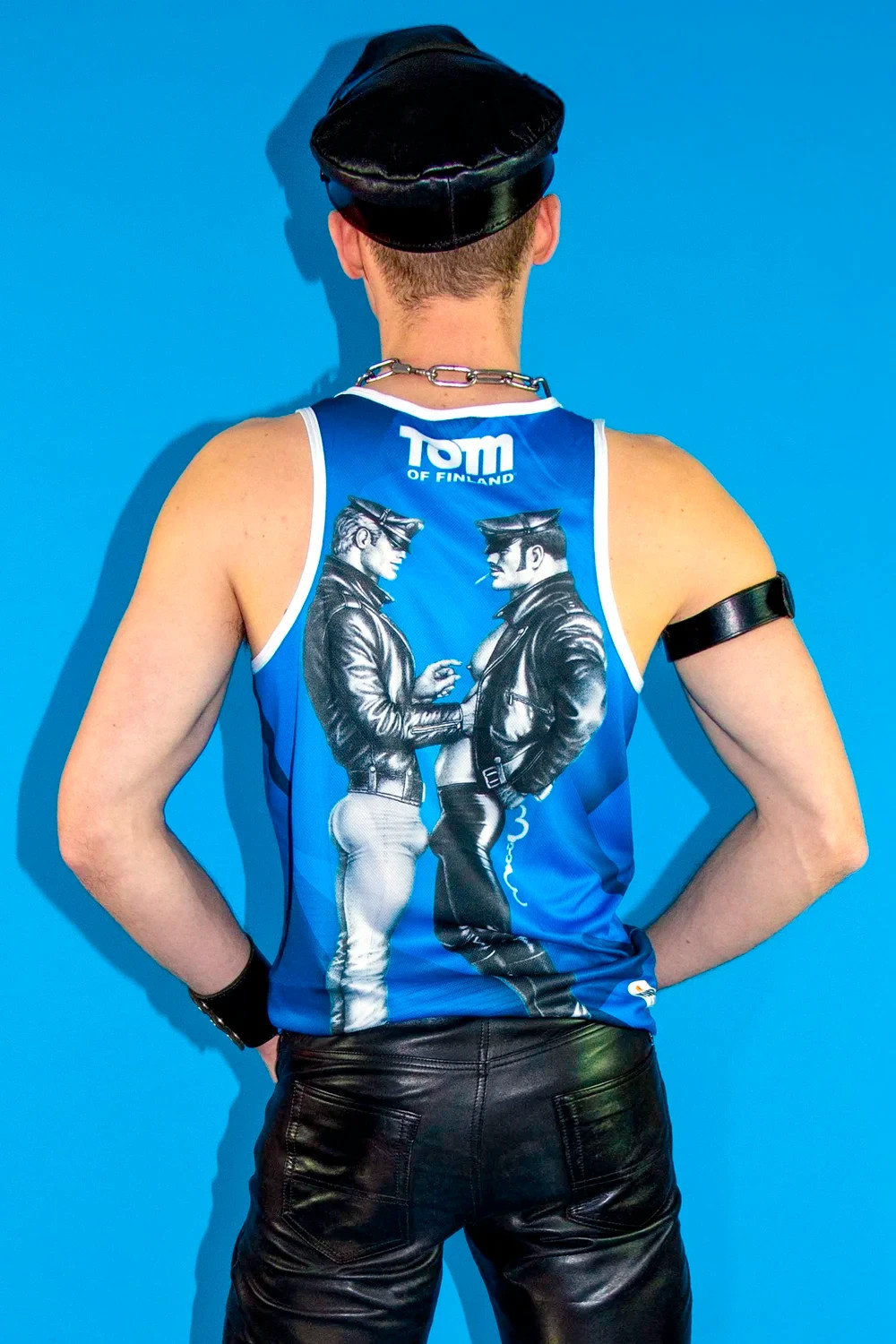 TOM OF FINLAND BLUES BROS MESH MUSCLE TANK TOP MENS TOP T SHIRT GAY CULTURE