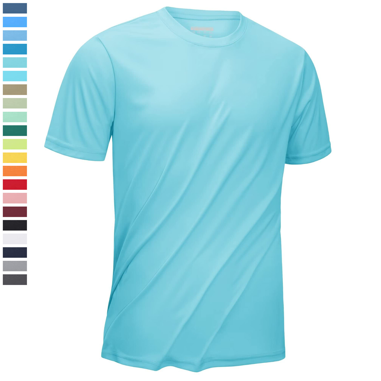 UPF 50+ Men’s Short Sleeve Fishing T-Shirt Outdoor Sport Skin Protection UV Tops