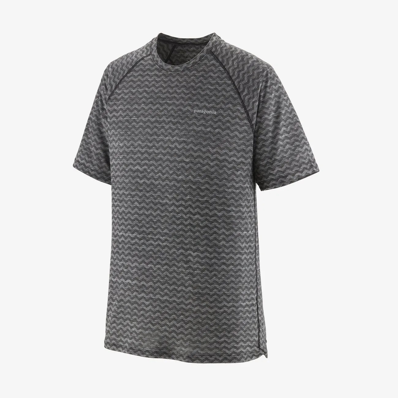 Patagonia Ridge Flow Shirt Men’s Small Gray Running/Trail Breathable Quick Dry