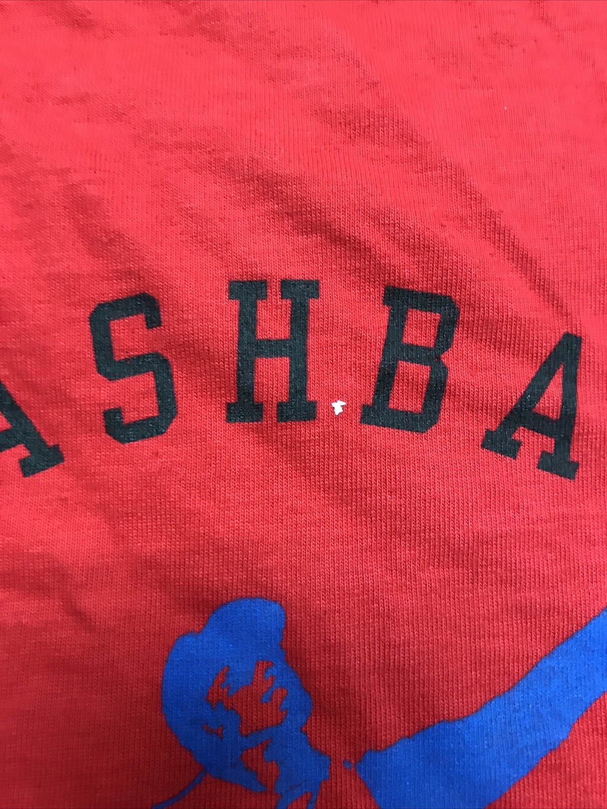 Vintage Reebok Single Stitch Double Sided Flashback Sporting Colors Large Tshirt