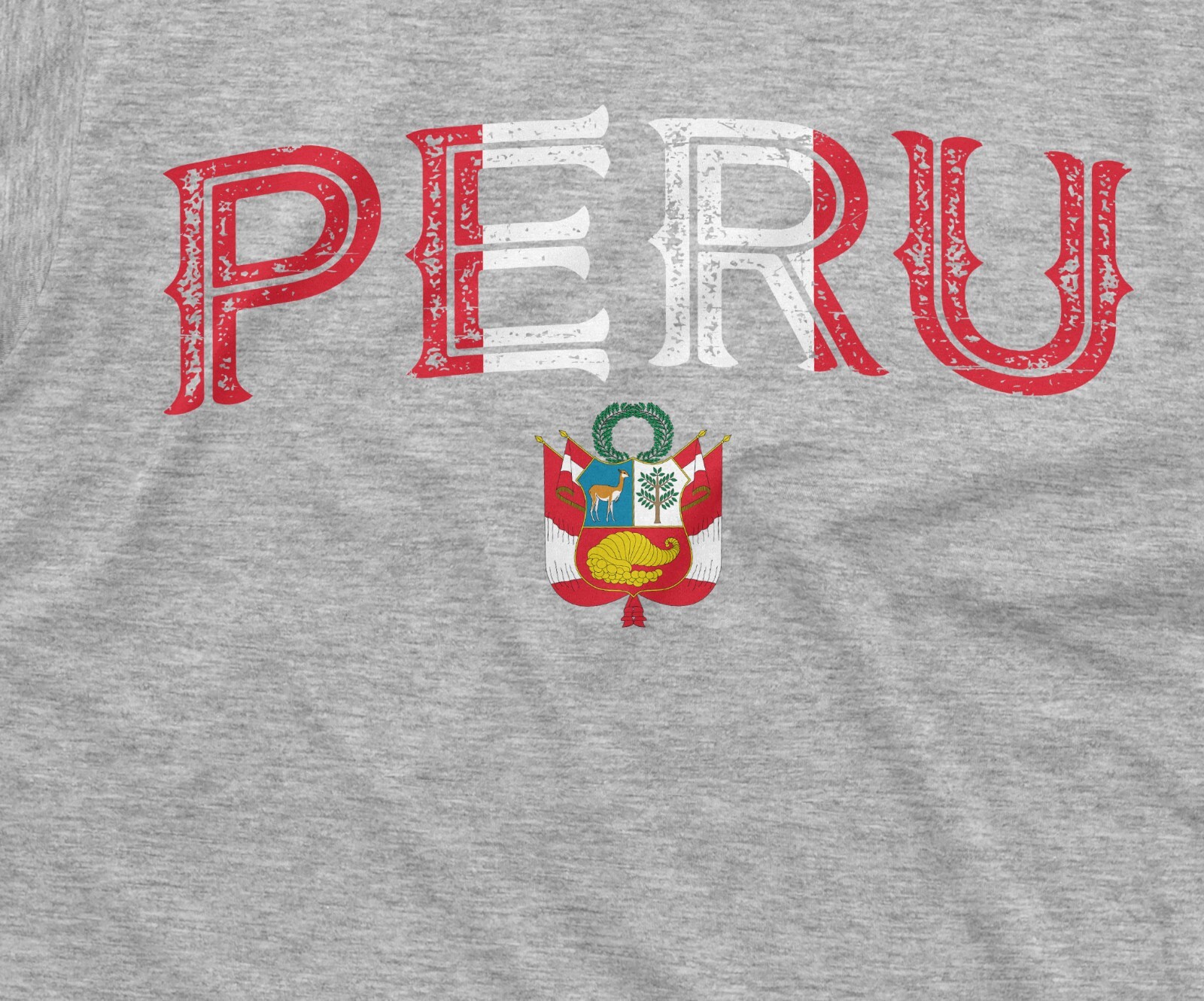 Peru T-shirt RepÃºblica del PerÃº Tee Shirt Peruvian Flag Coat of Arms Shirt
