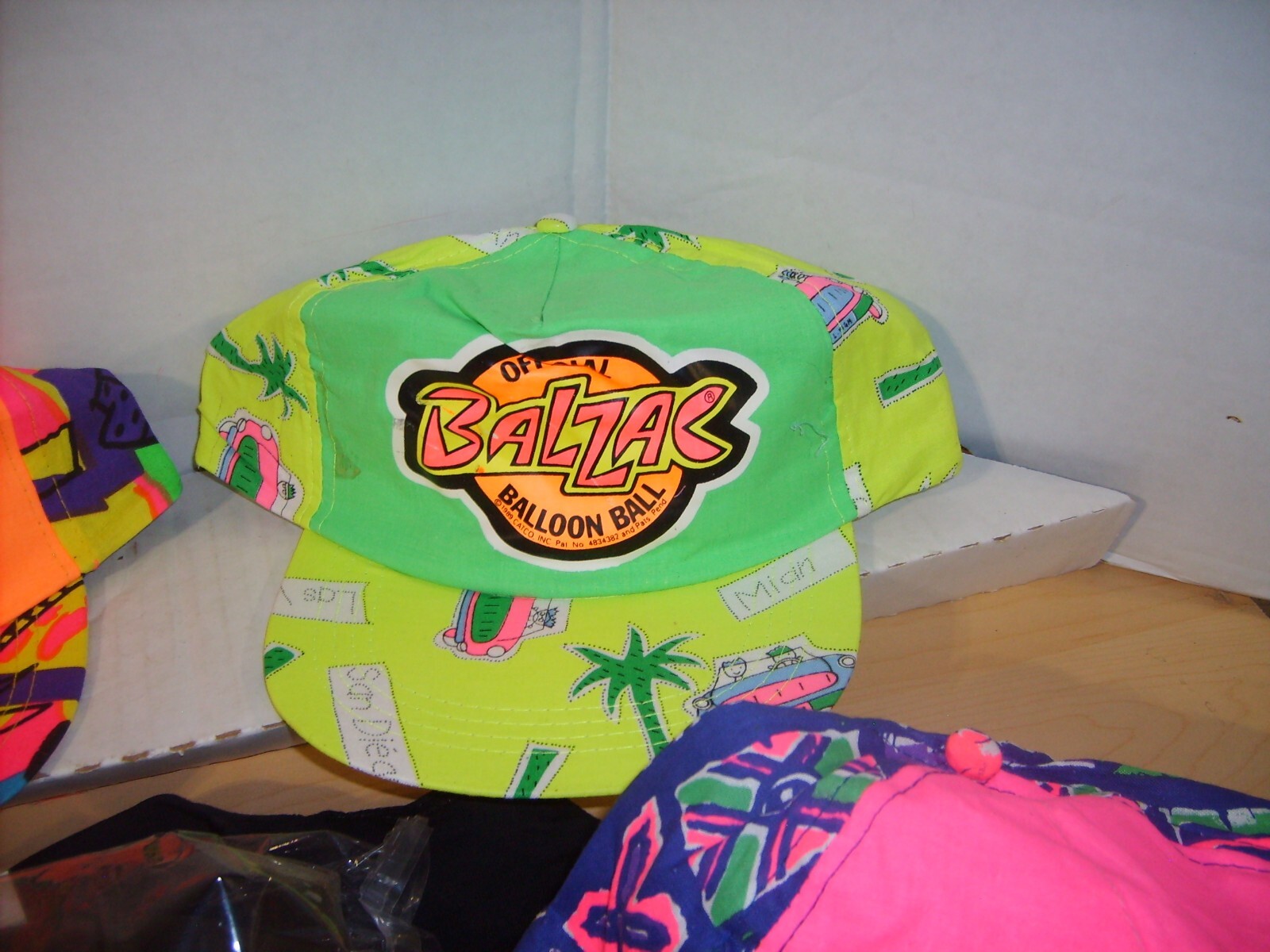 Vintage 1989 BALZAC 5 HAT T-SHIRT Large (L) & FANNY PACK RARE 1980s NEW