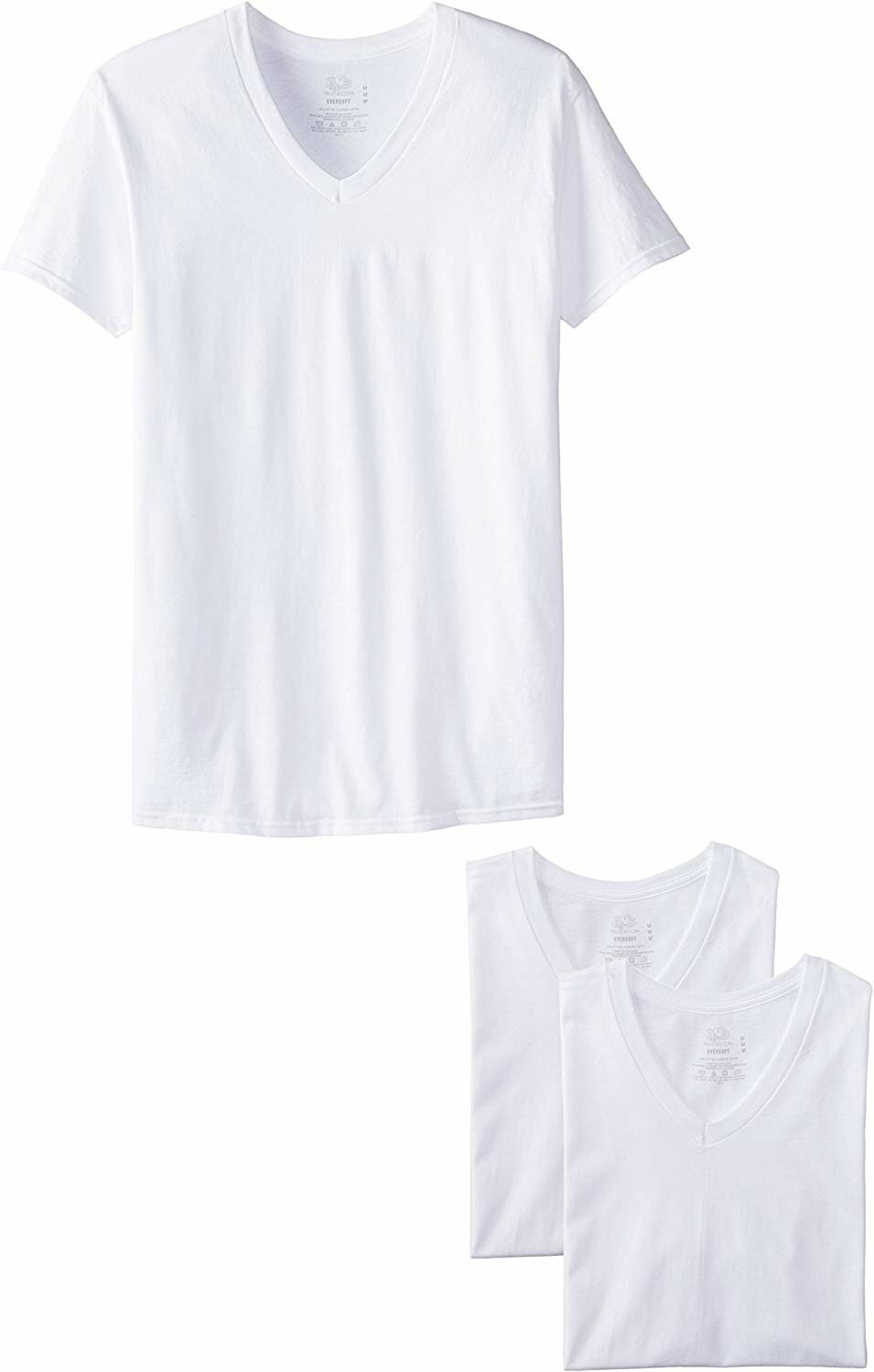 Fruit of the Loom Men’s V-Neck T-Shirt(Pack of 3)