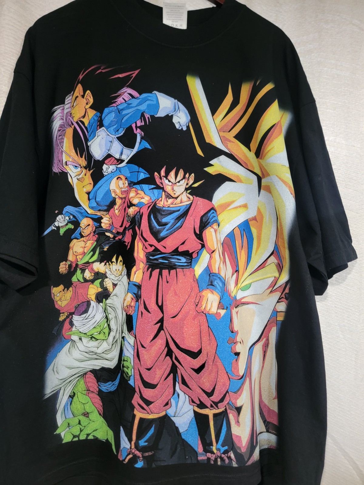 RETRO DRAGON BALL Z ON A SHAKA HEAVYWEIGHT GARMET DYED T SHIRT “MODERN”