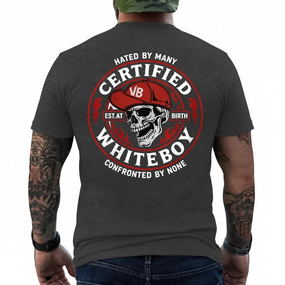 CERTIFIED WHITEBOY Street Skull T-Shirt Menswear Streetwear